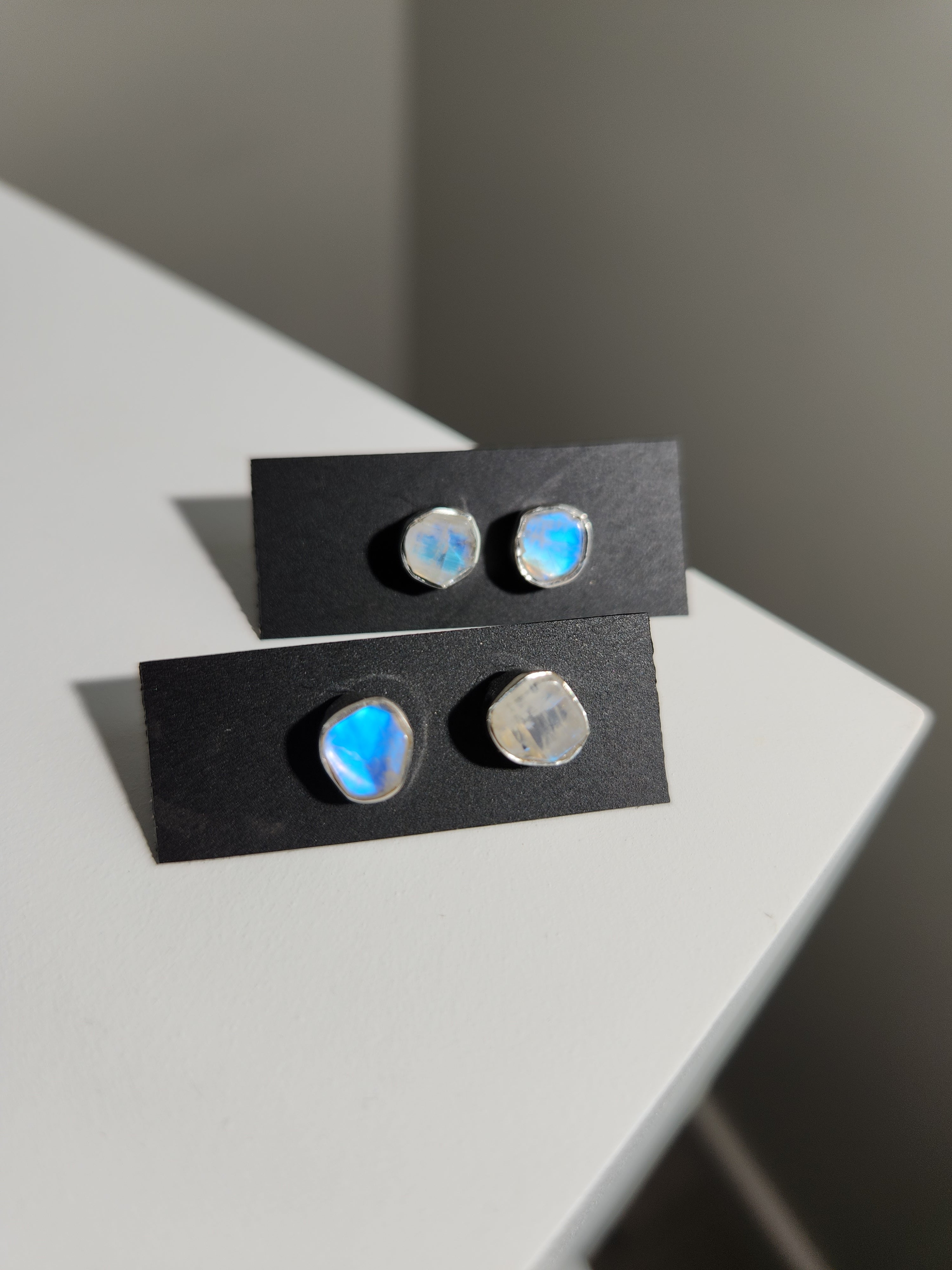 Moonstone Stud Earrings