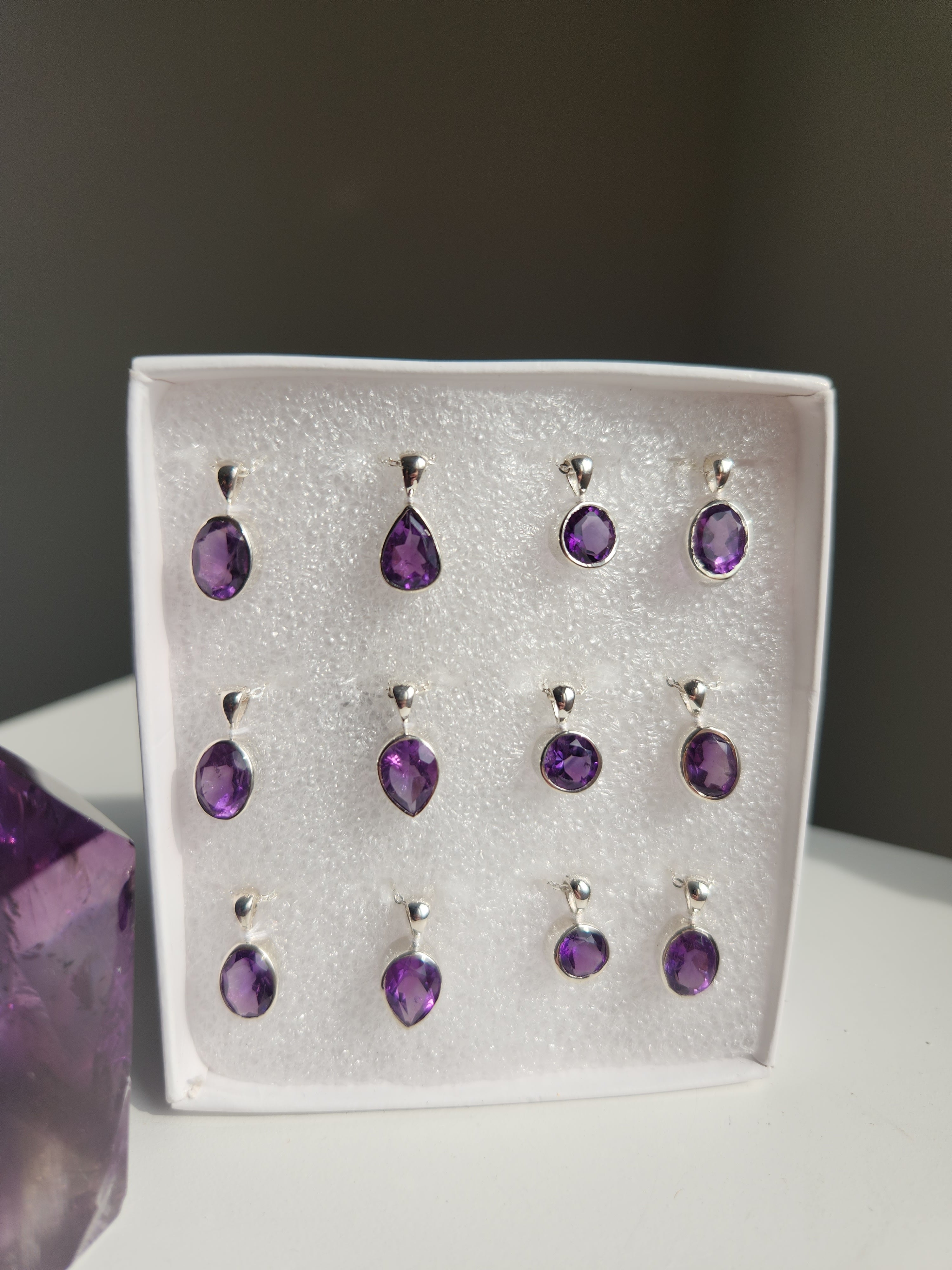 Amethyst Faceted Necklace | Select your piece