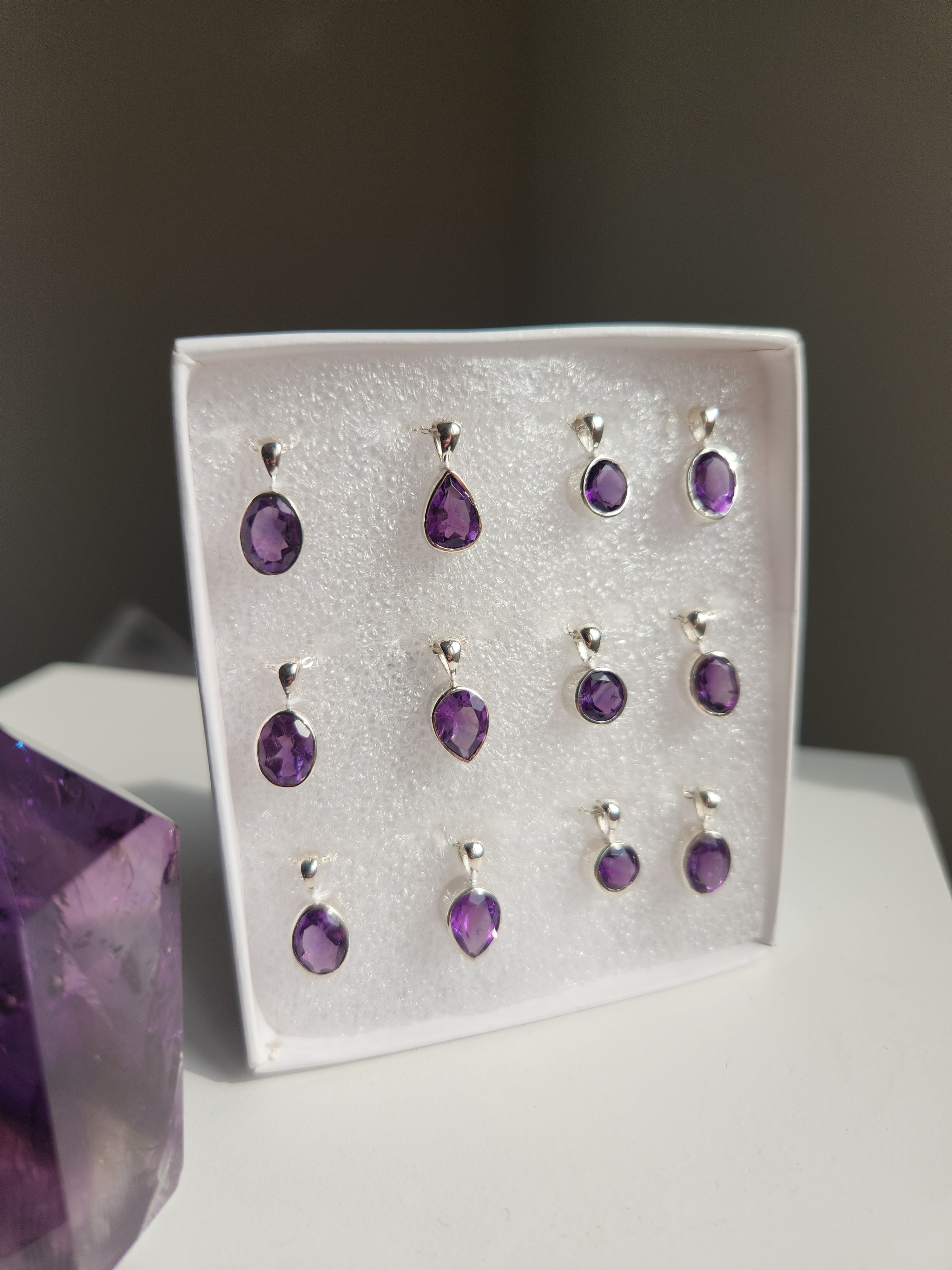 Amethyst Faceted Necklace | Select your piece