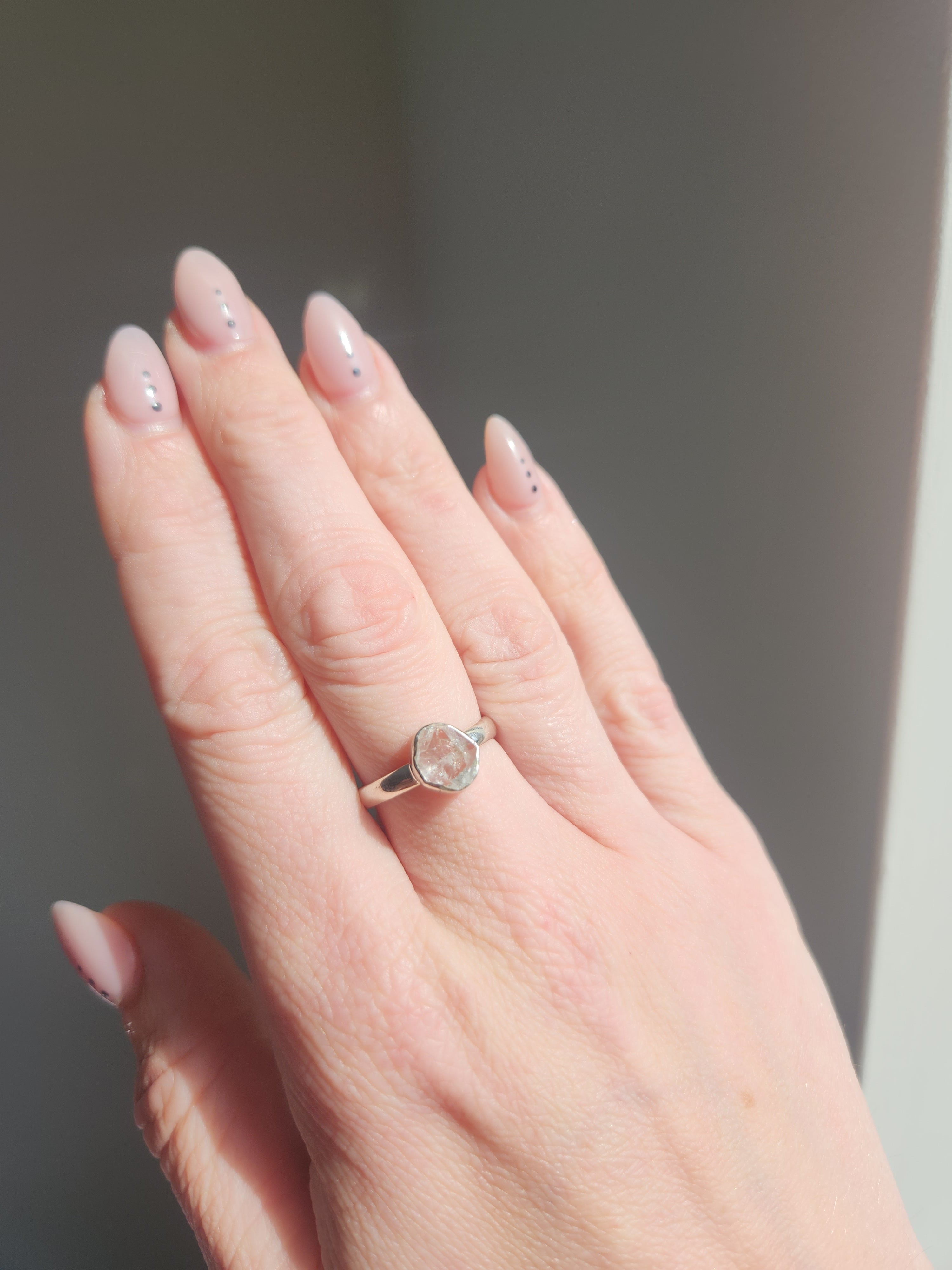 Herkimer Diamond Ring 012 | size 8