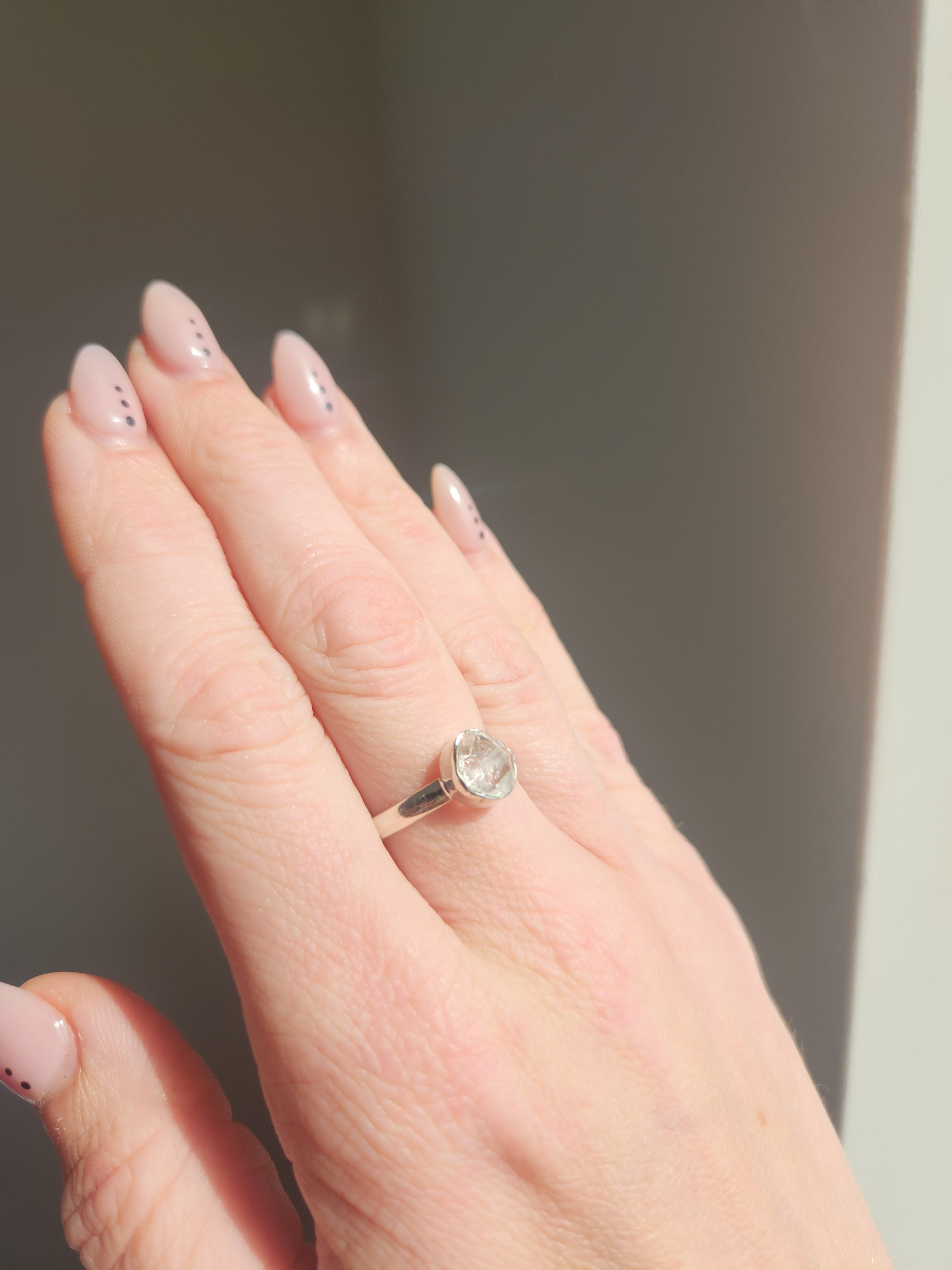 Herkimer Diamond Ring 012 | size 8