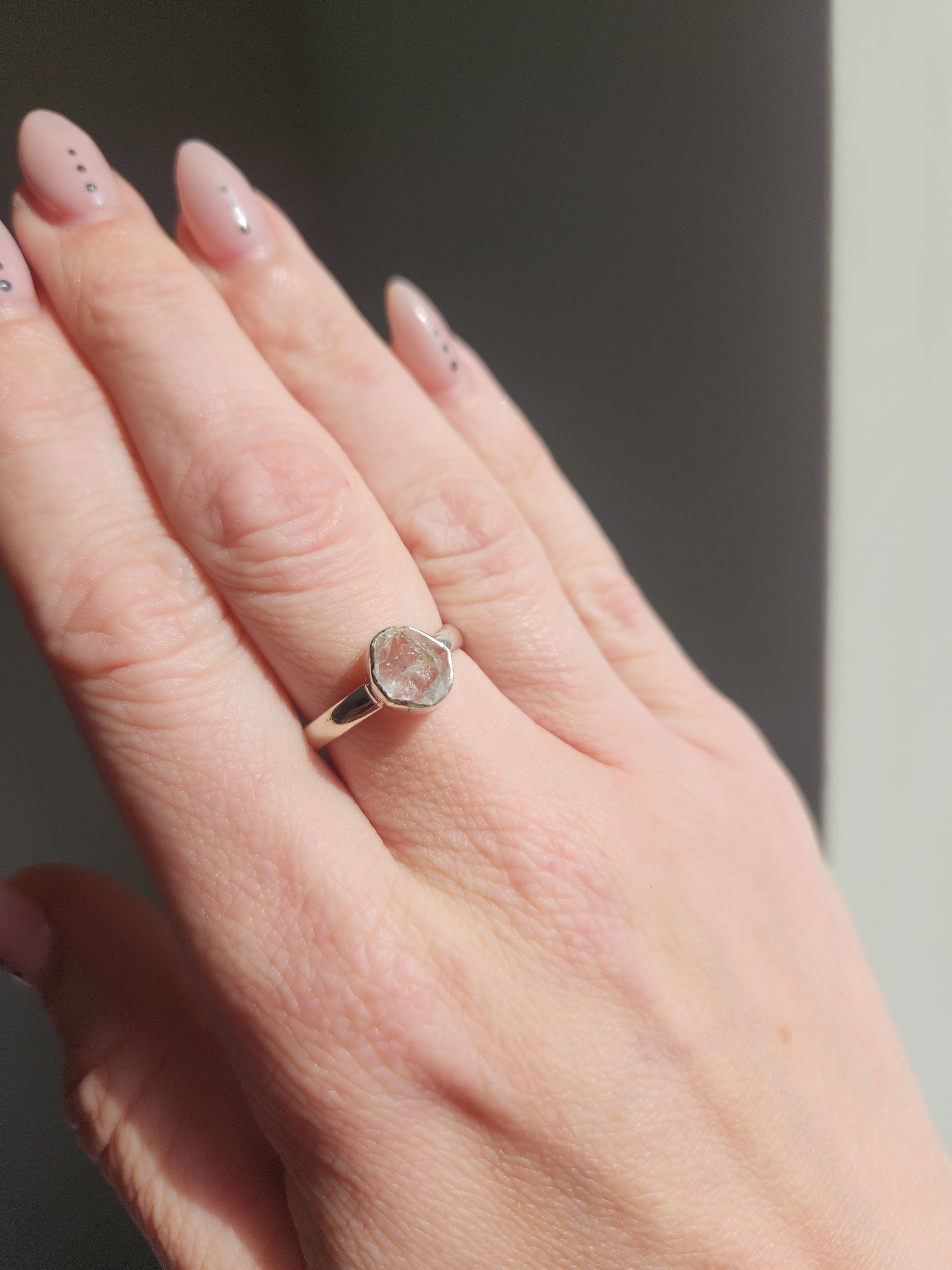 Herkimer Diamond Ring 012 | size 8