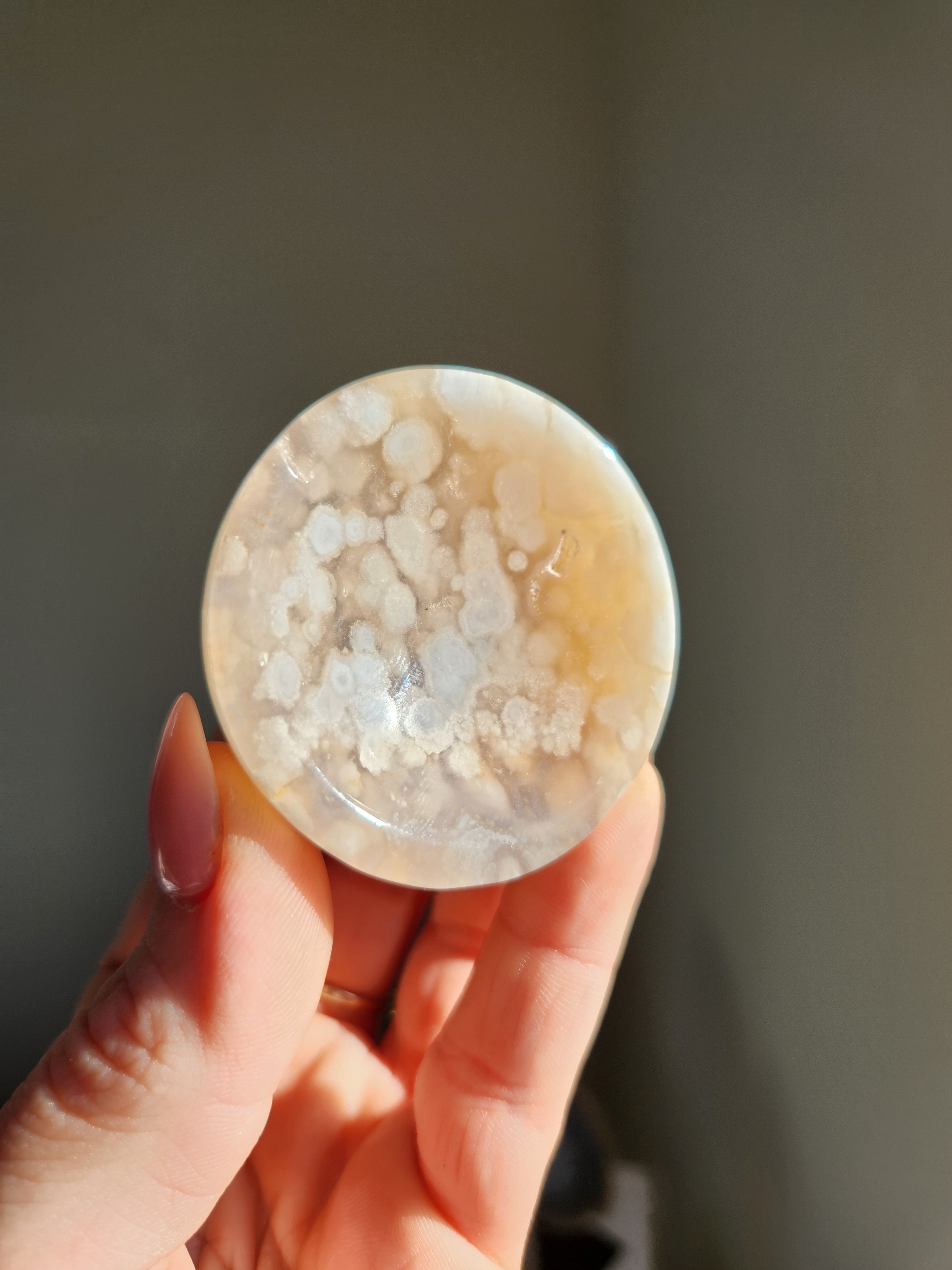 Flower Agate Mini Dish 004