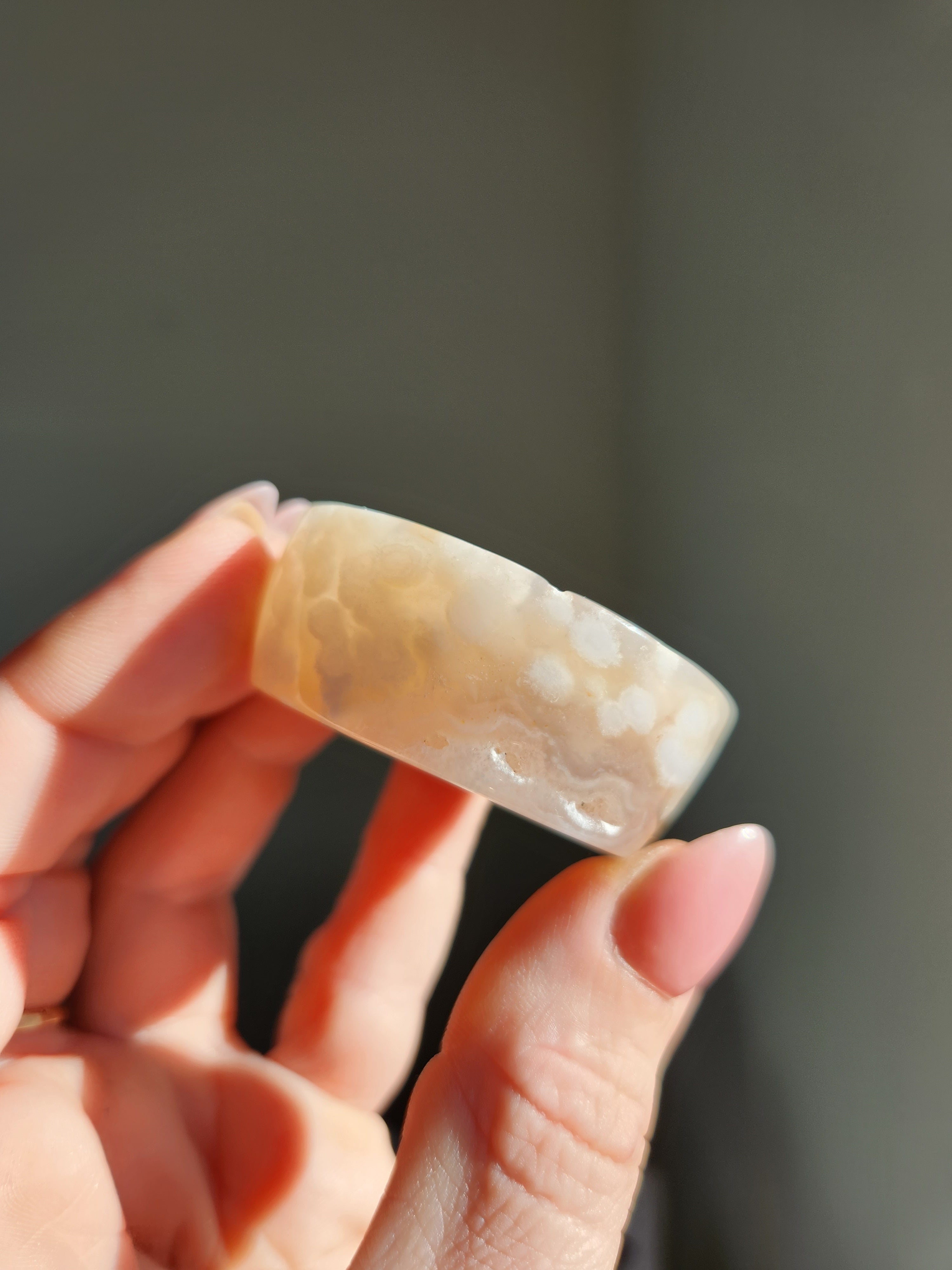 Flower Agate Mini Dish 004