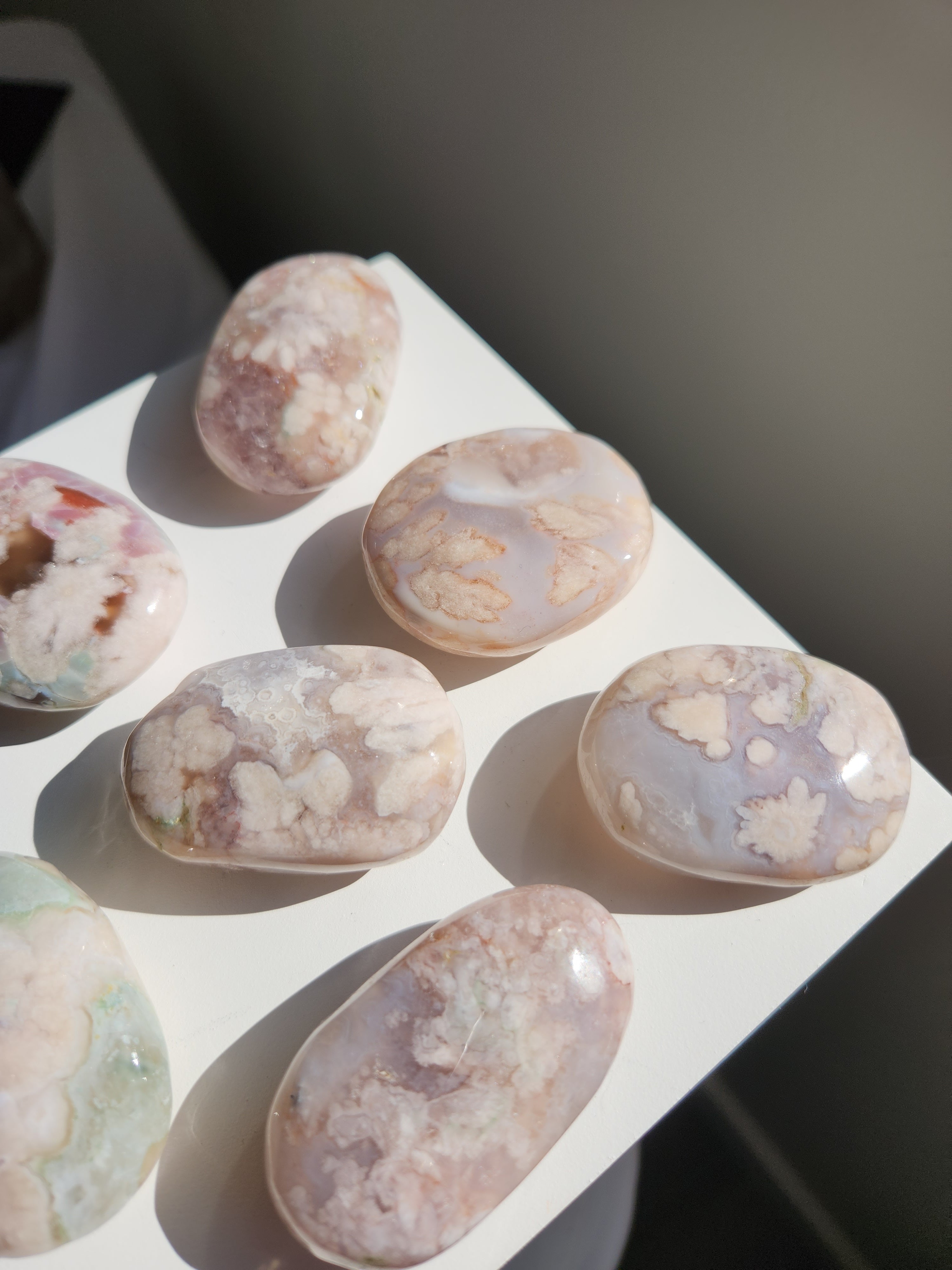 Pink Amethyst x Flower Agate Mini Palm