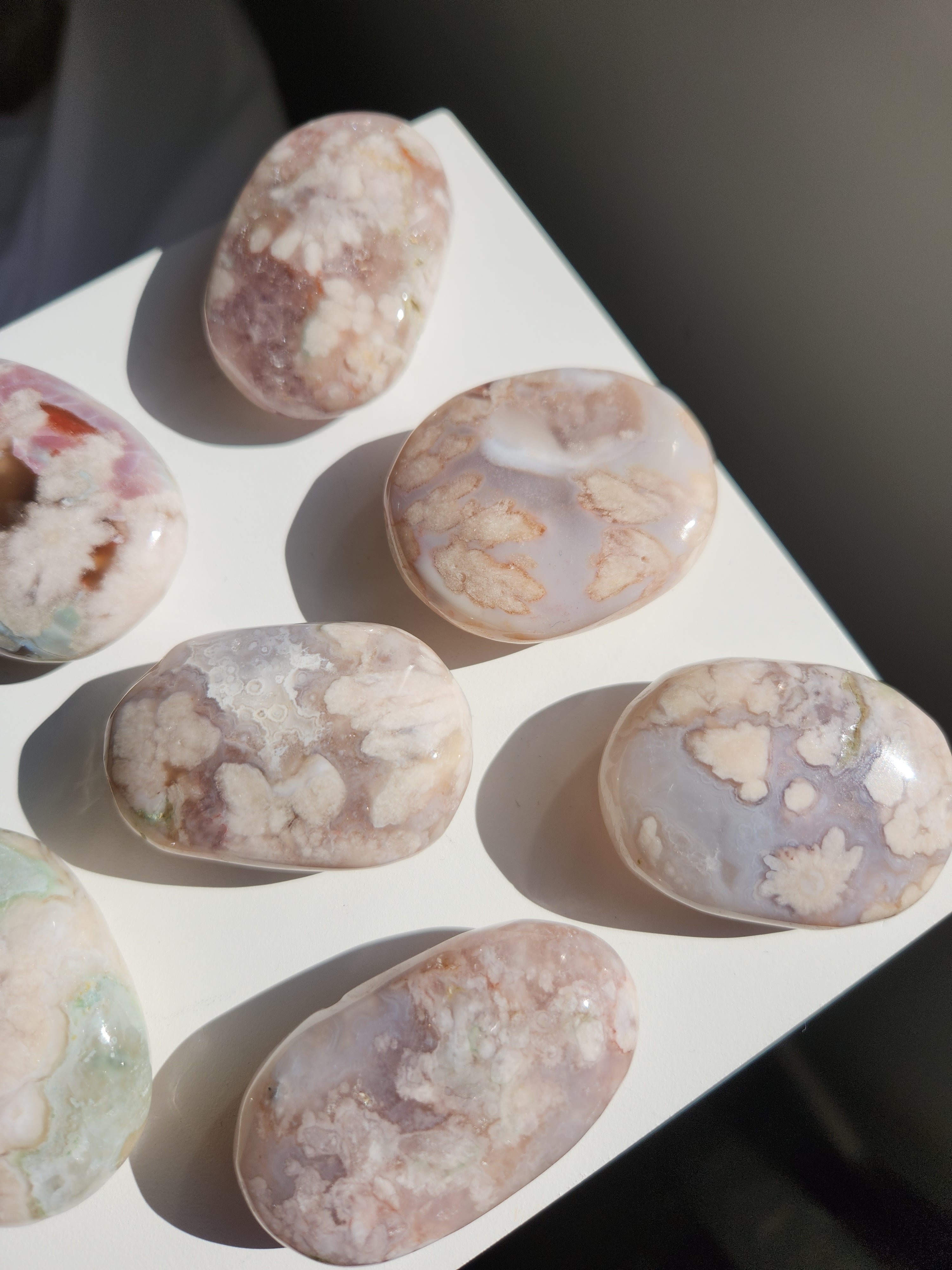 Pink Amethyst x Flower Agate Mini Palm