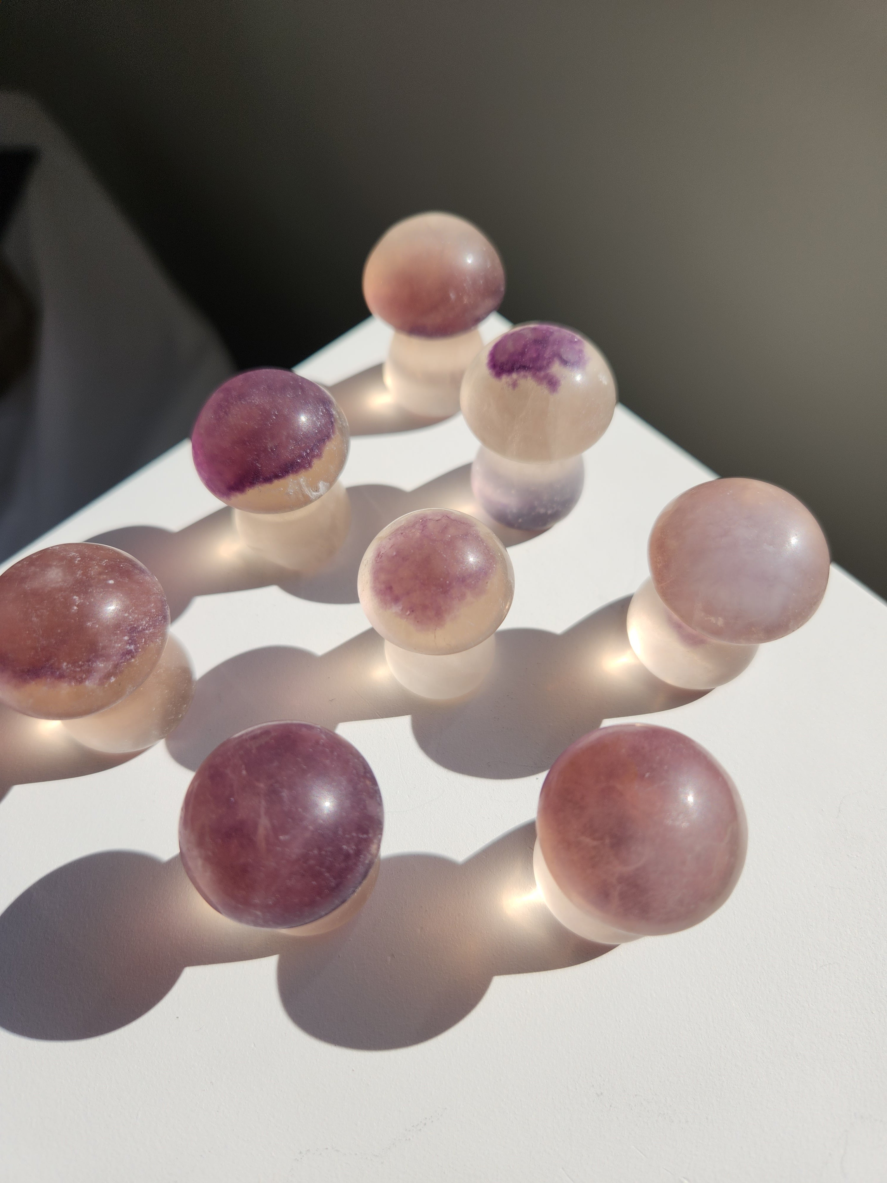 Fluorite Mushrooms