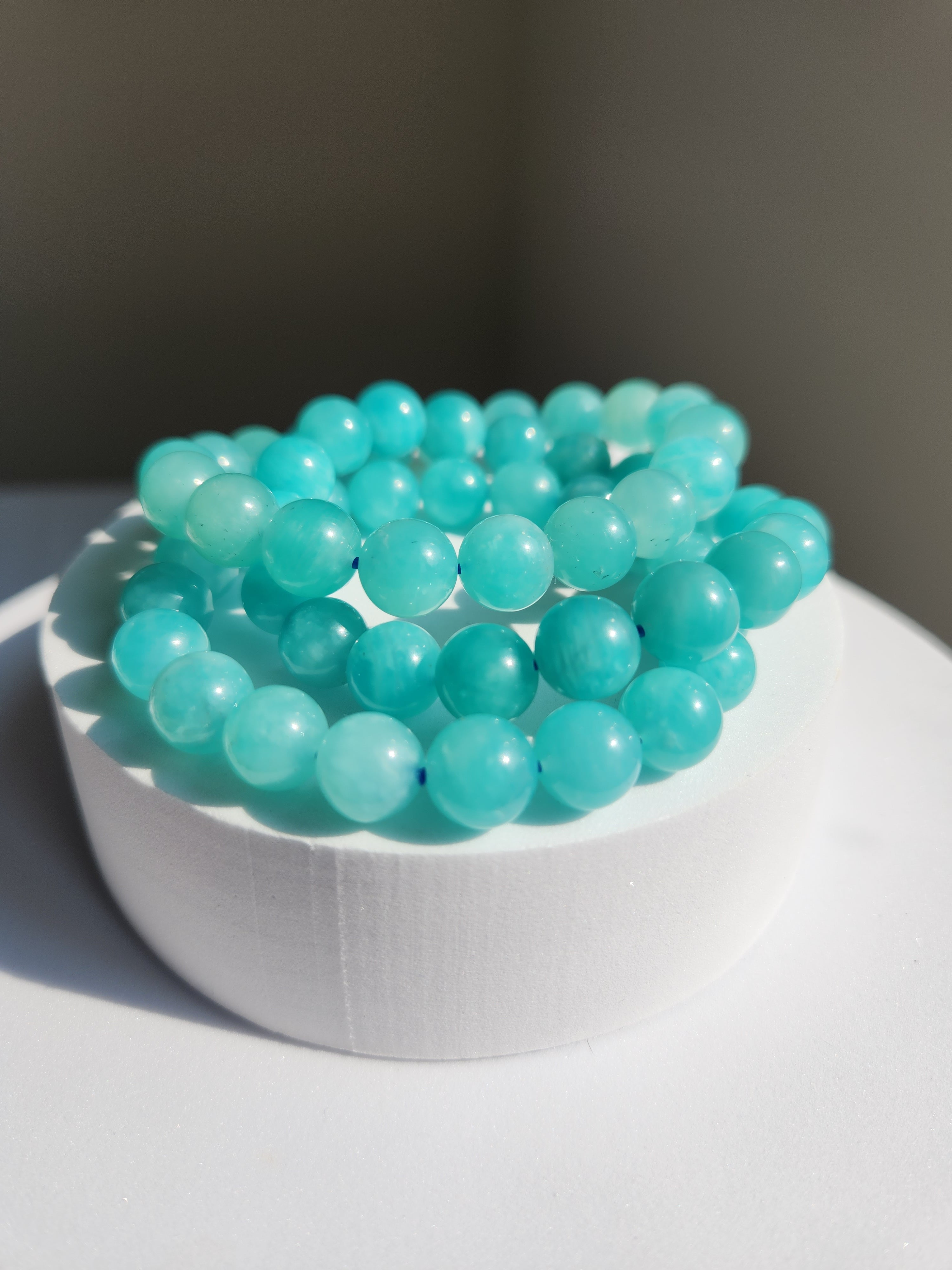 Amazonite Bead Bracelet | 9mm