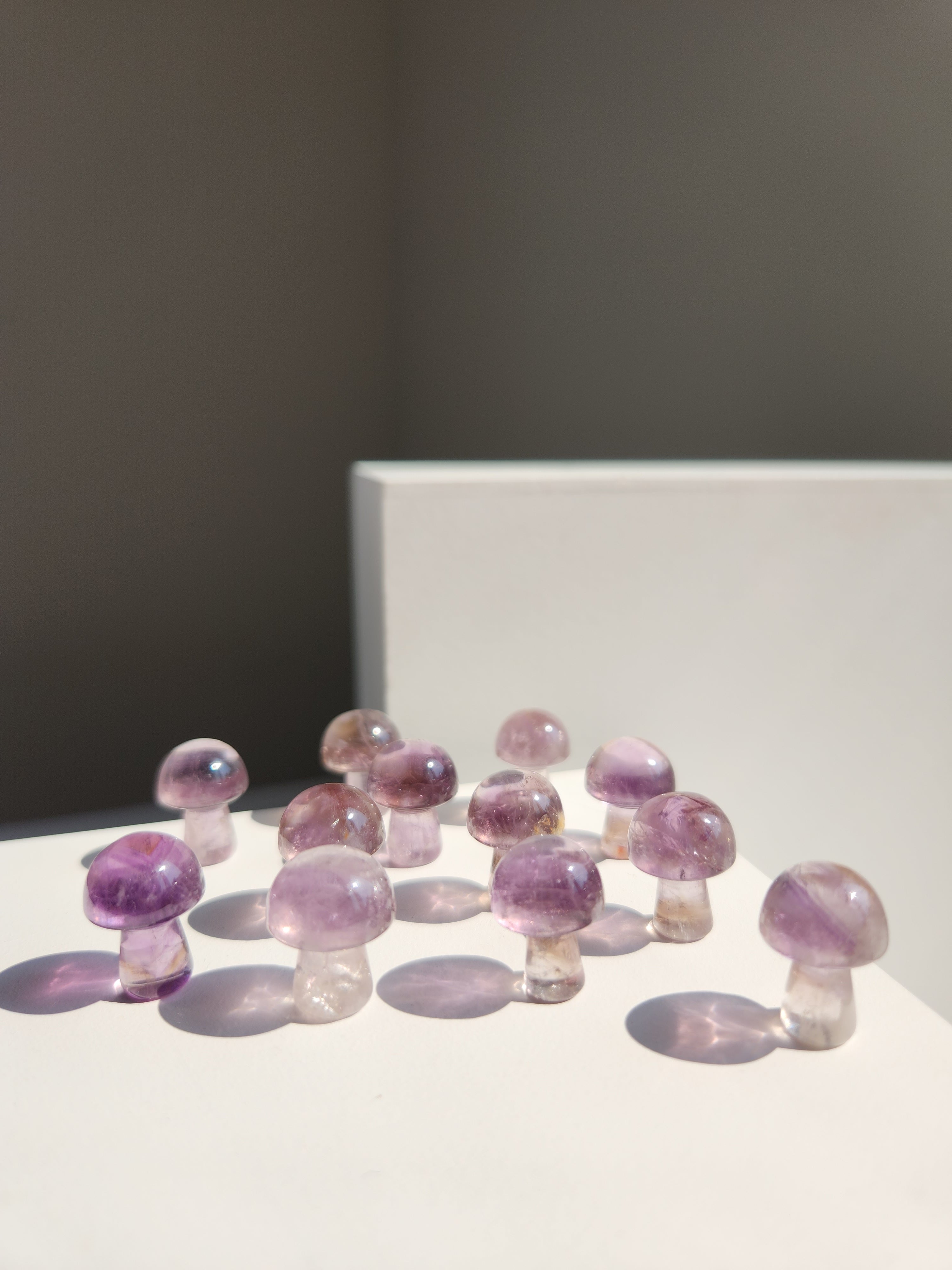 Smoky Amethyst Mini Mushroom