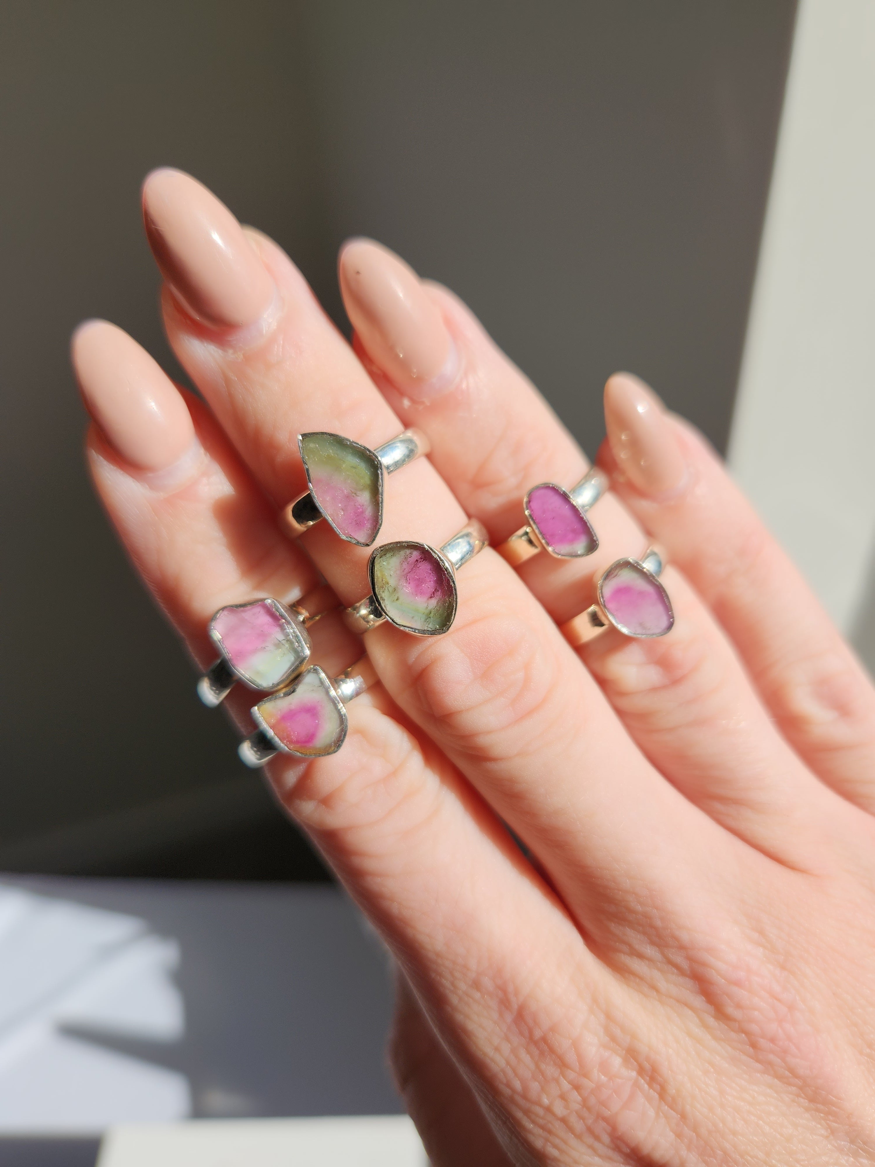 Watermelon Tourmaline Ring