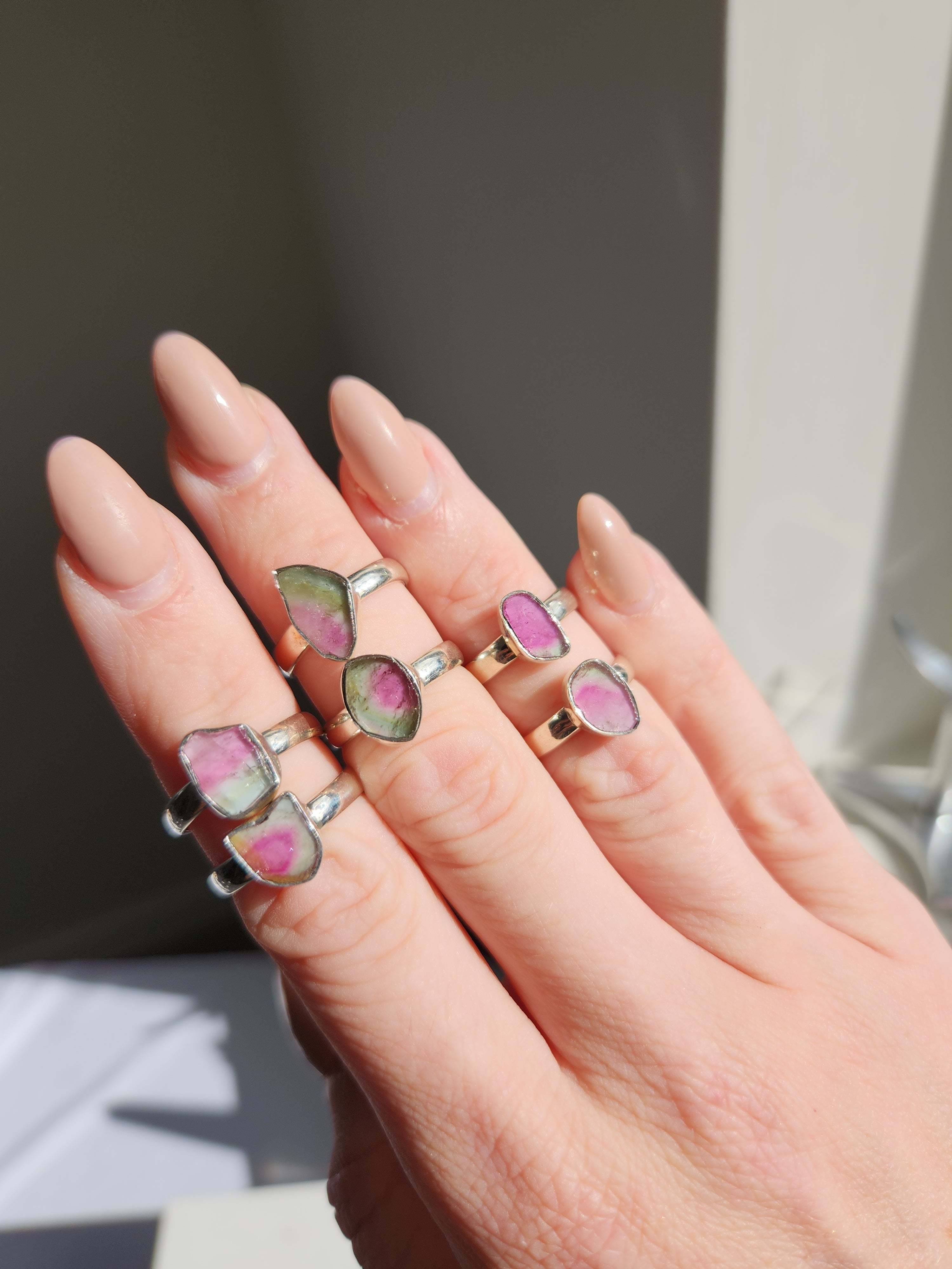Watermelon Tourmaline Ring