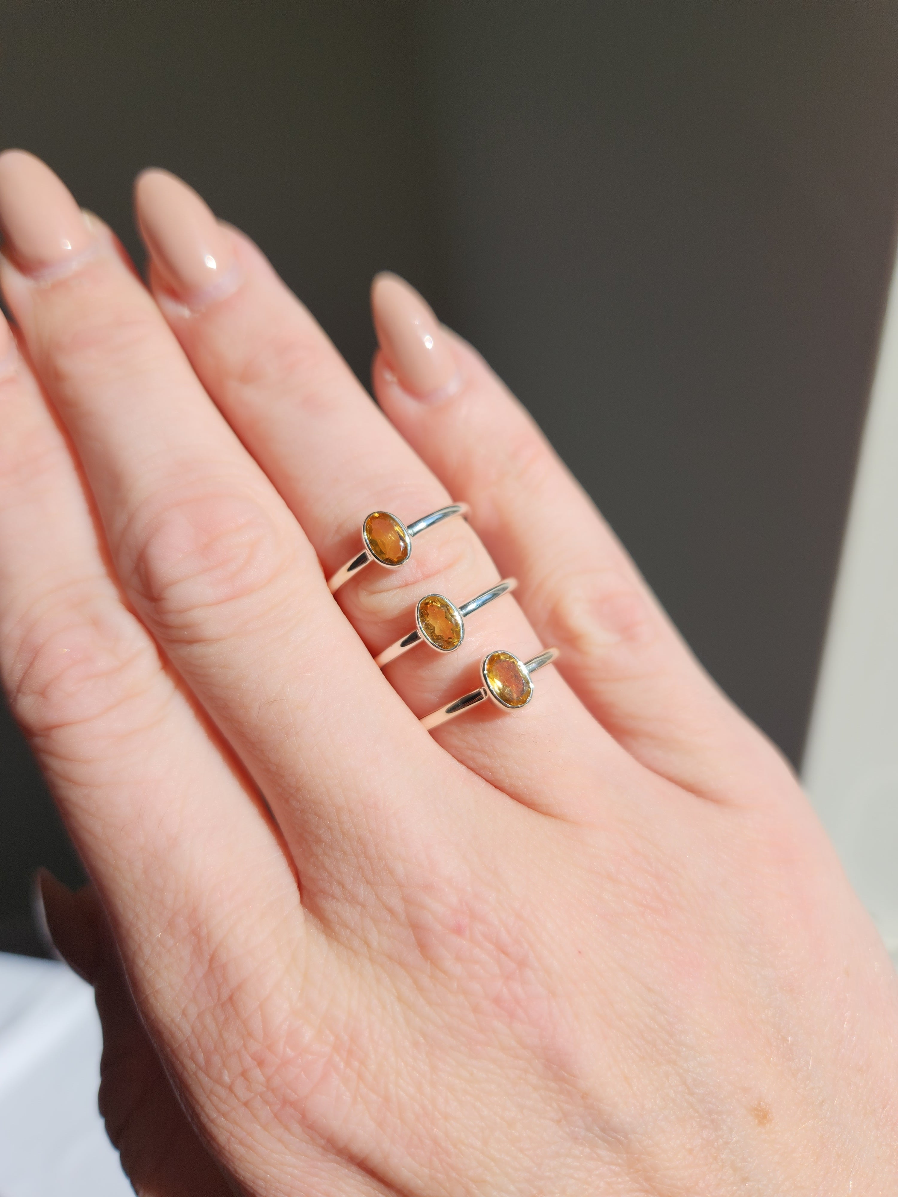 Citrine Oval Ring