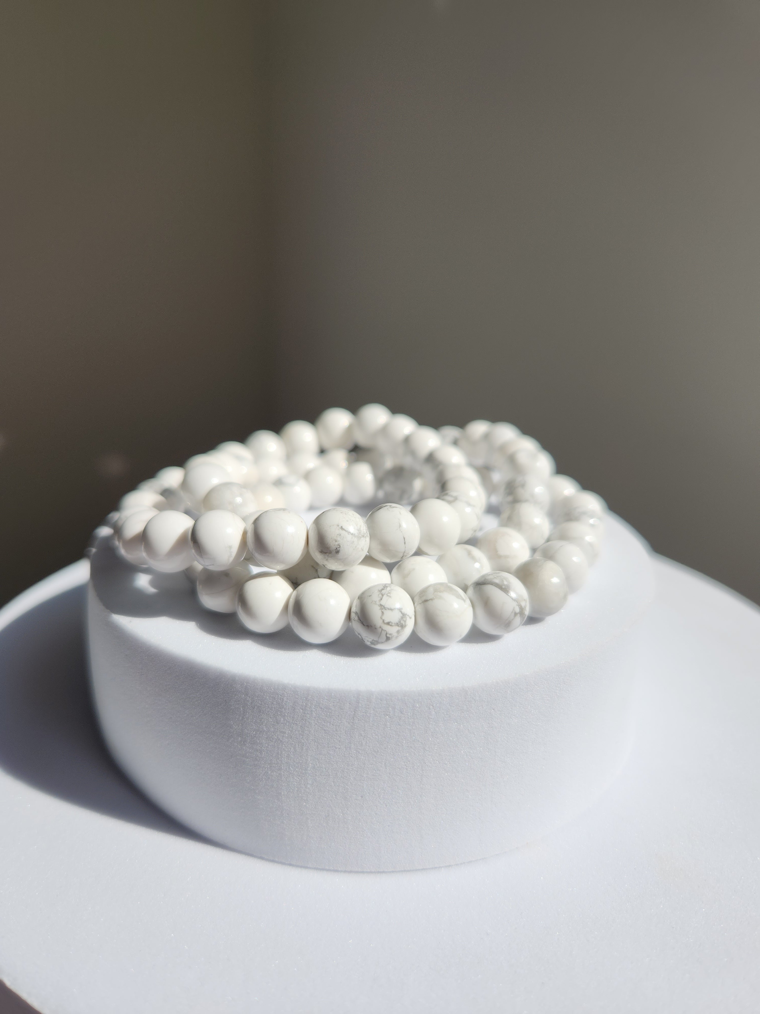 White Howlite Bracelet | 8mm
