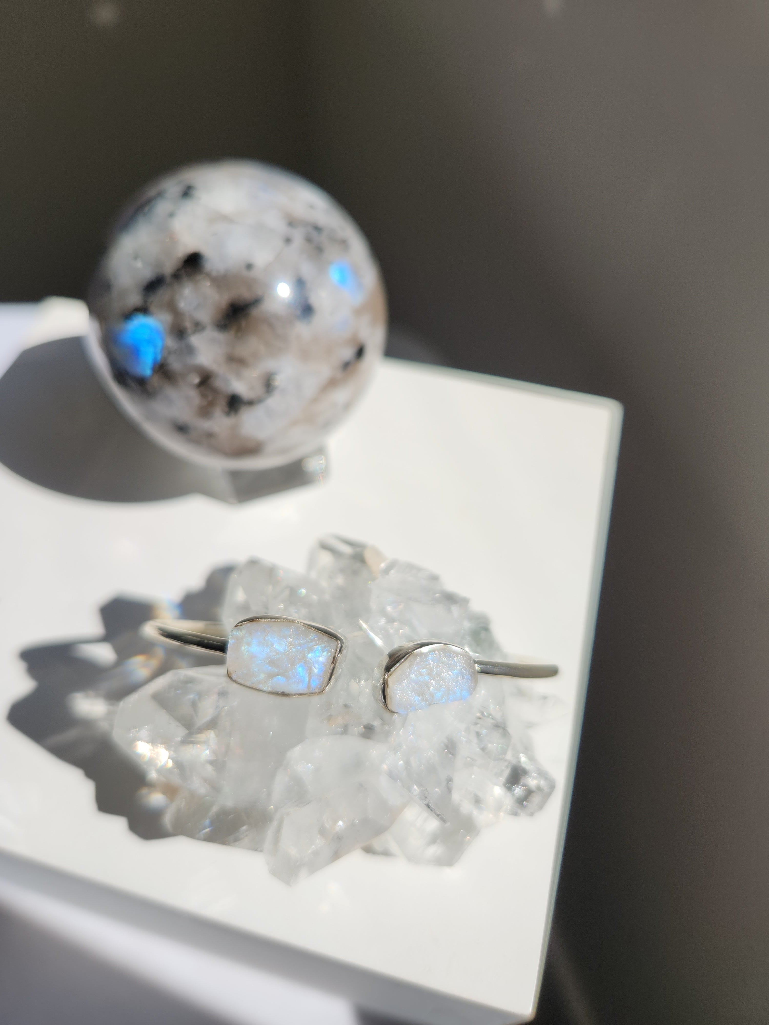Raw Moonstone Bracelet 001