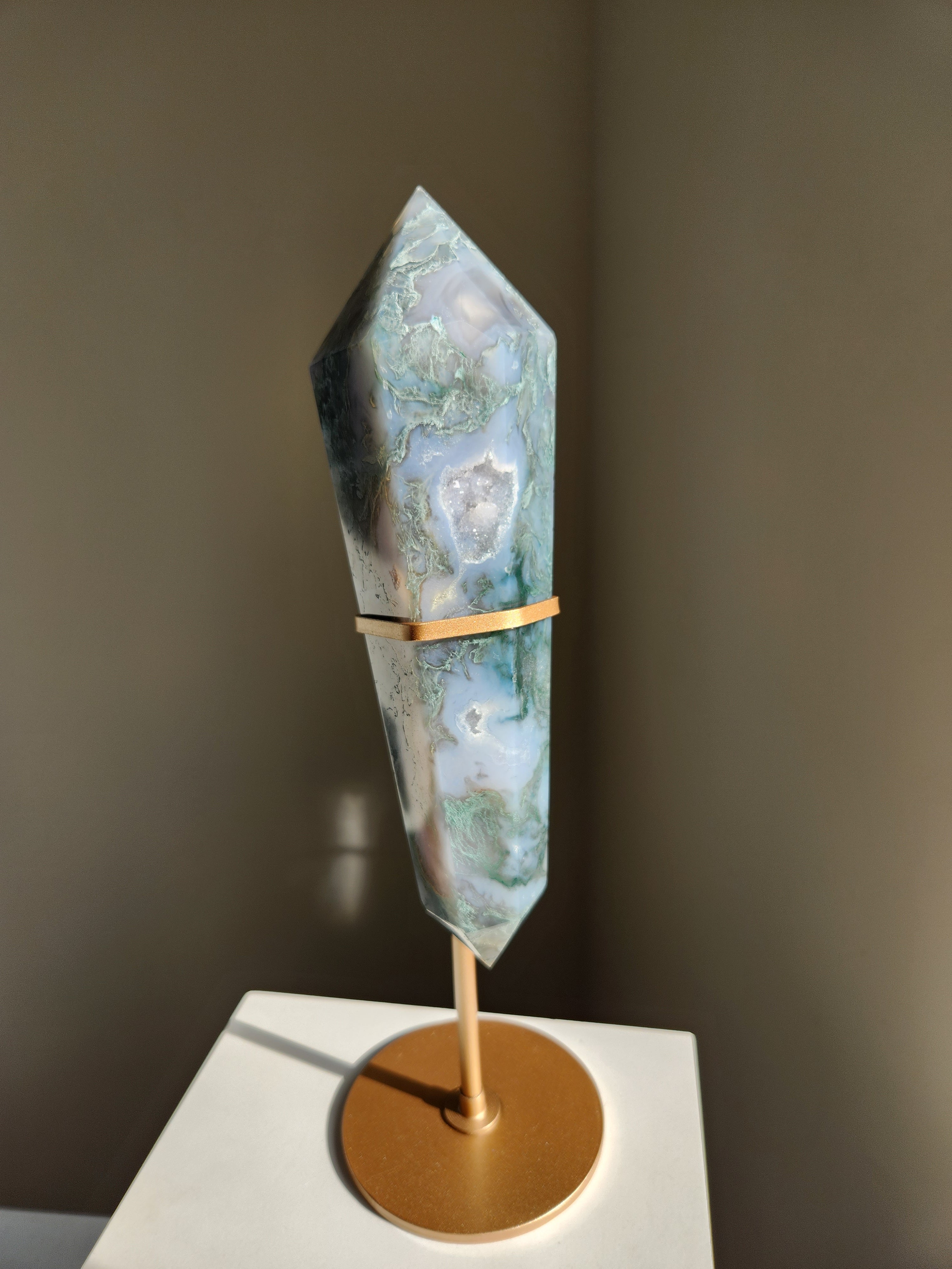 Moss Agate Wand 001