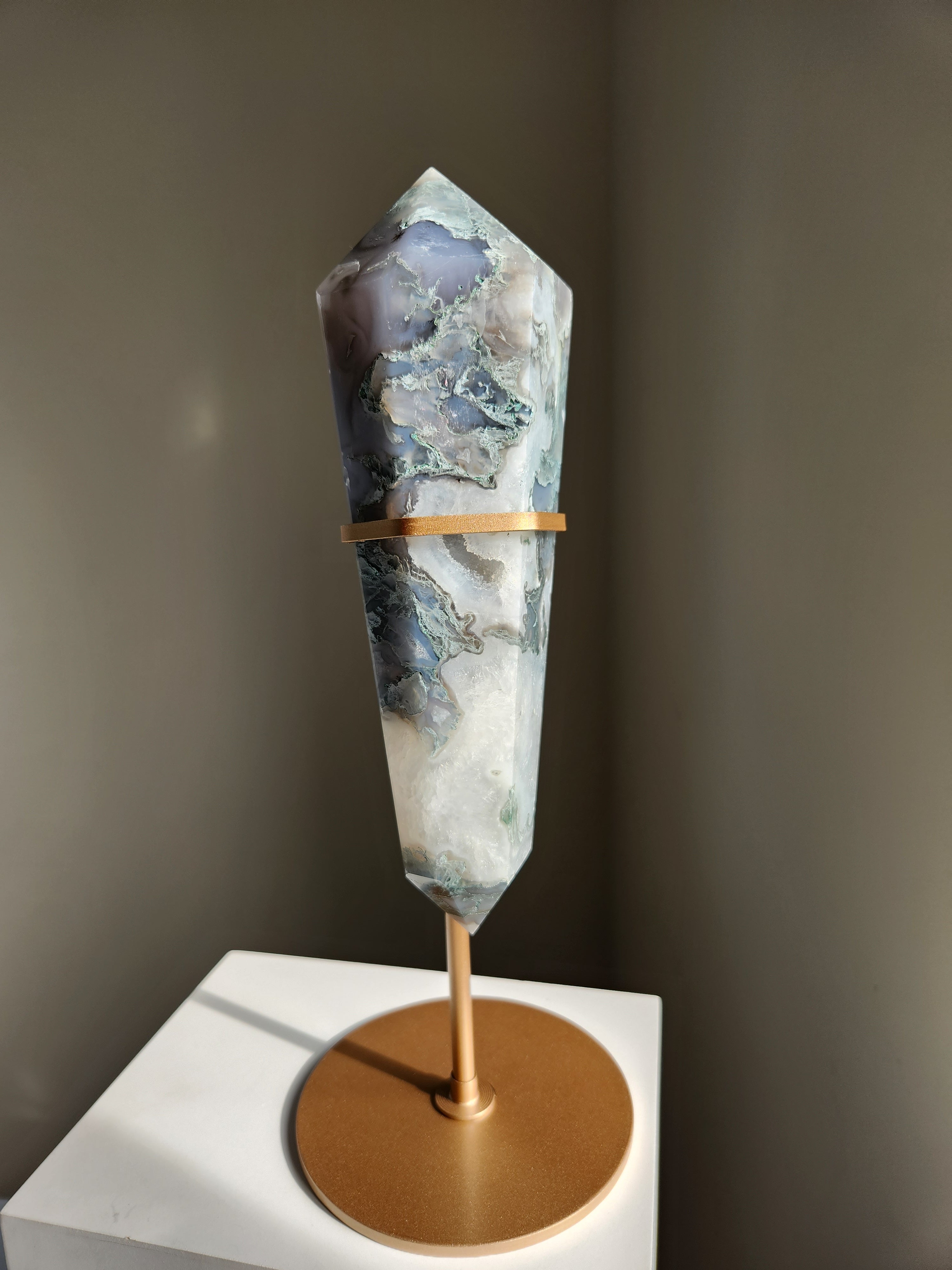 Moss Agate Wand 002