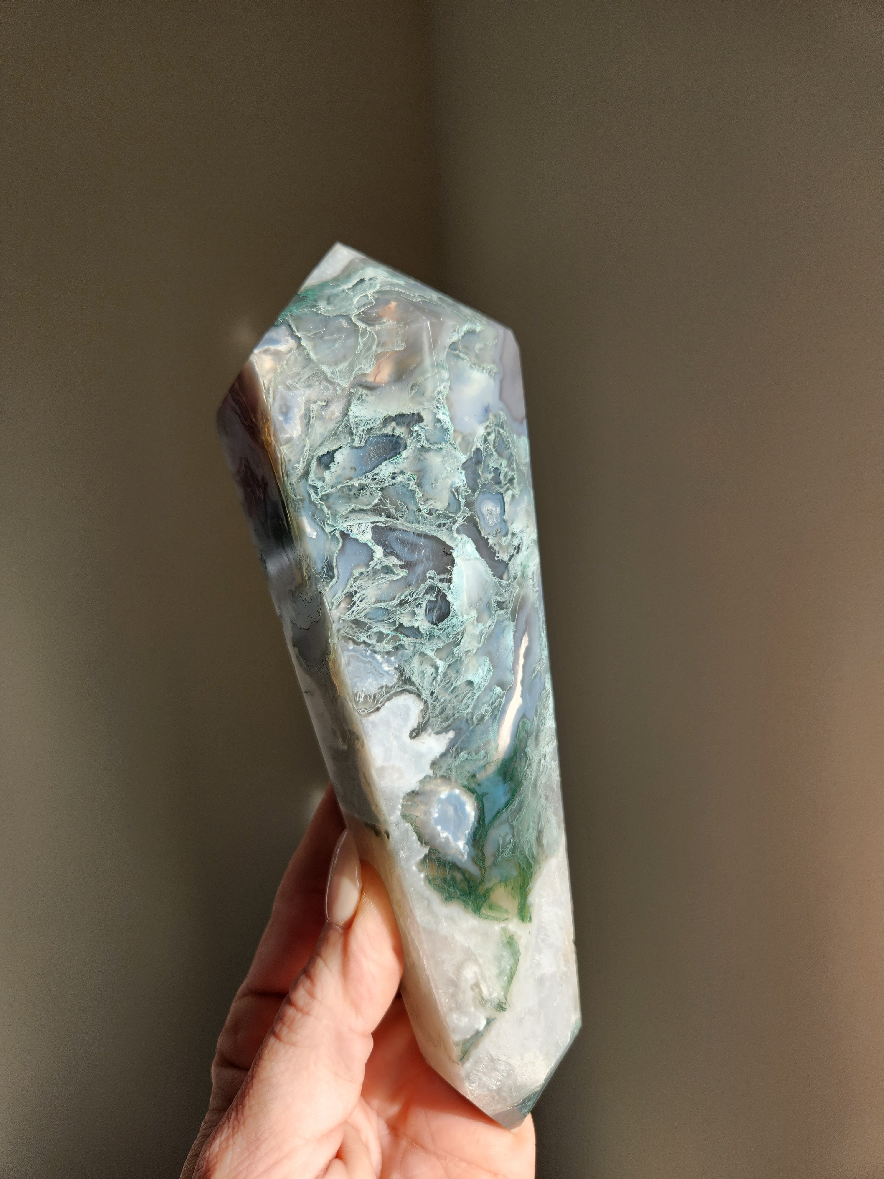 Moss Agate Wand 002