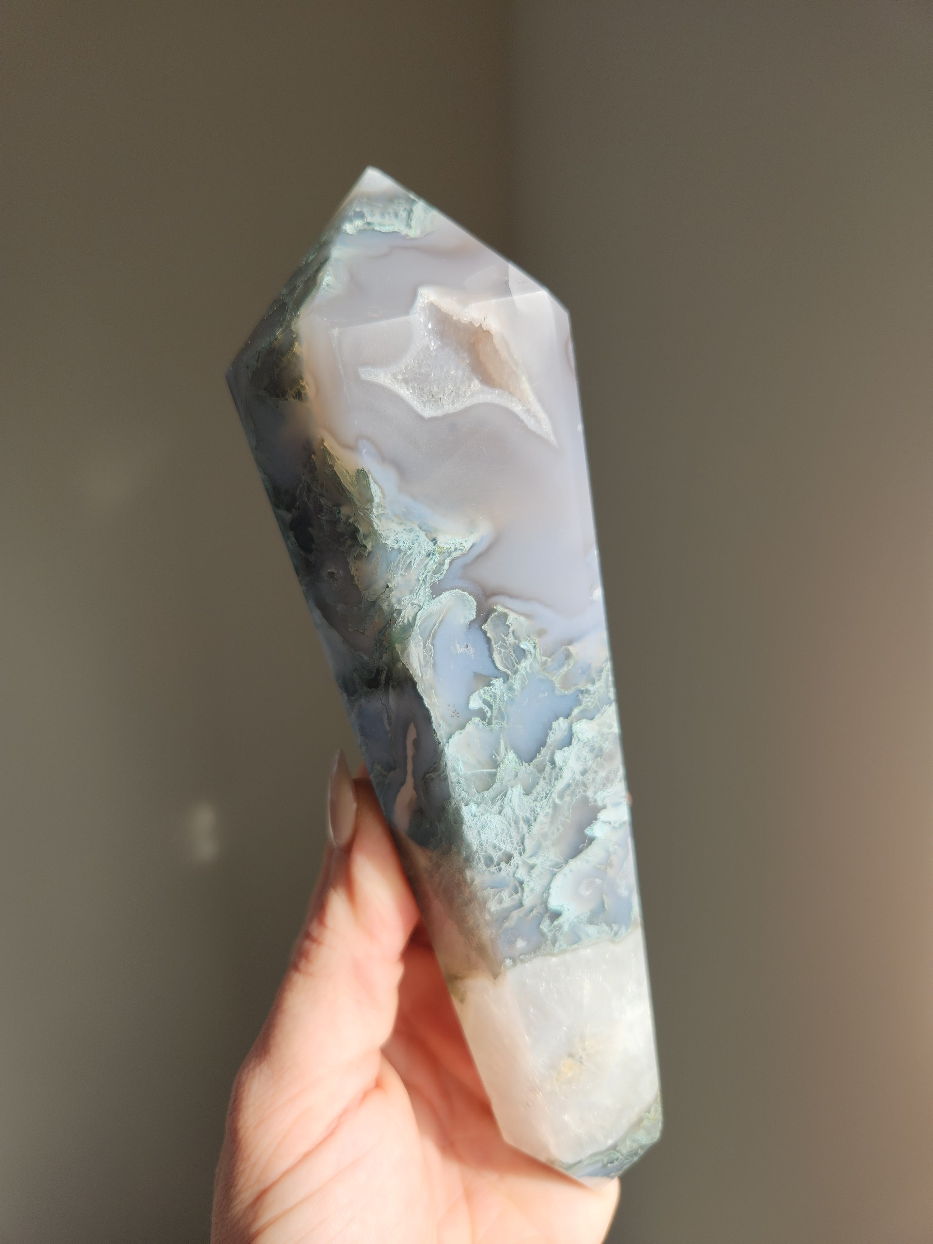Moss Agate Wand 002