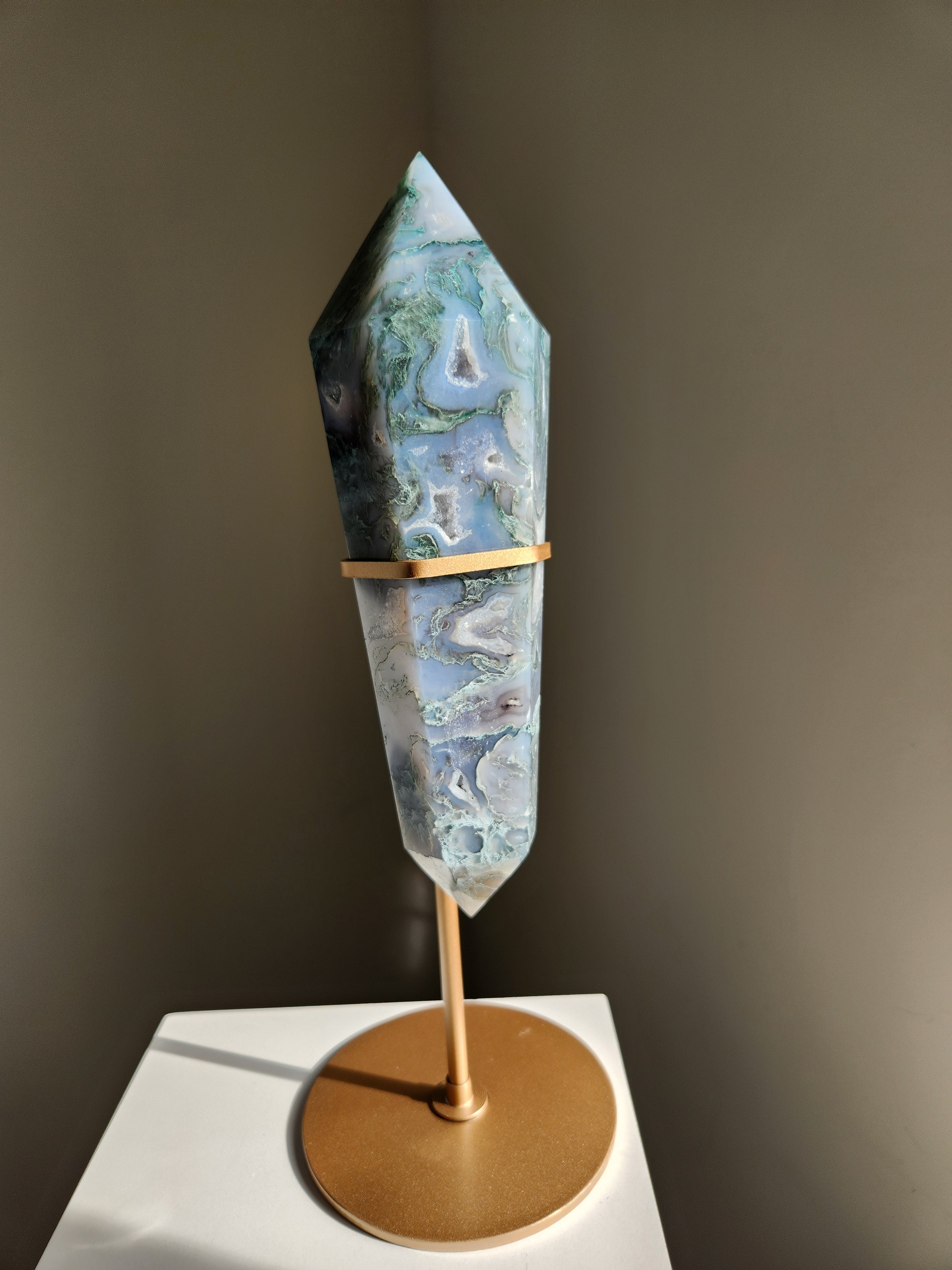 Moss Agate Wand 003