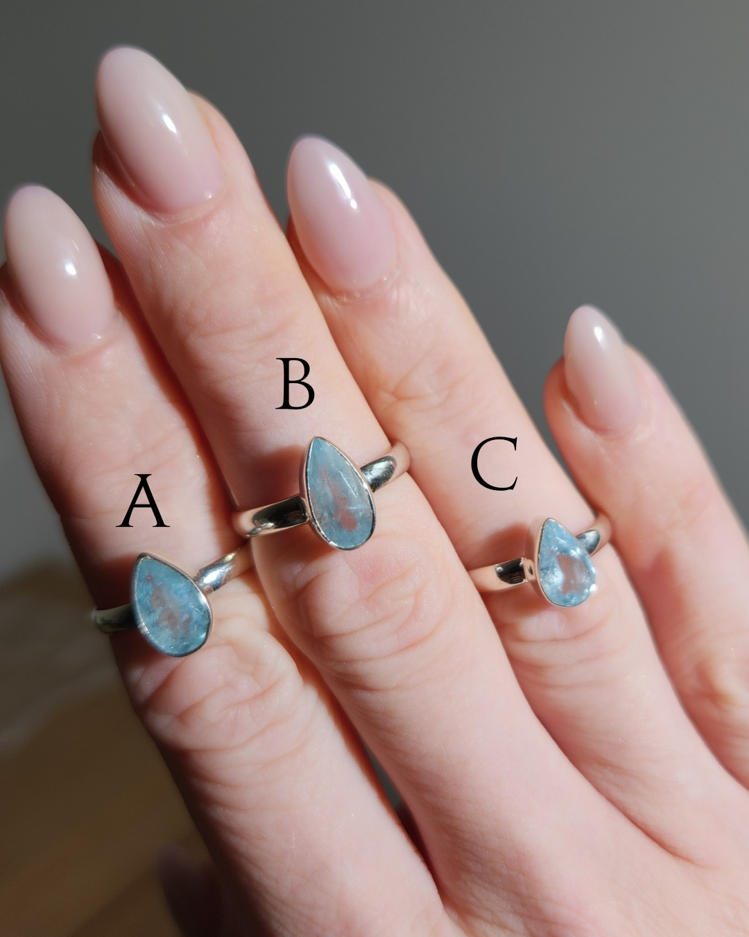 Aquamarine Rings | size 8