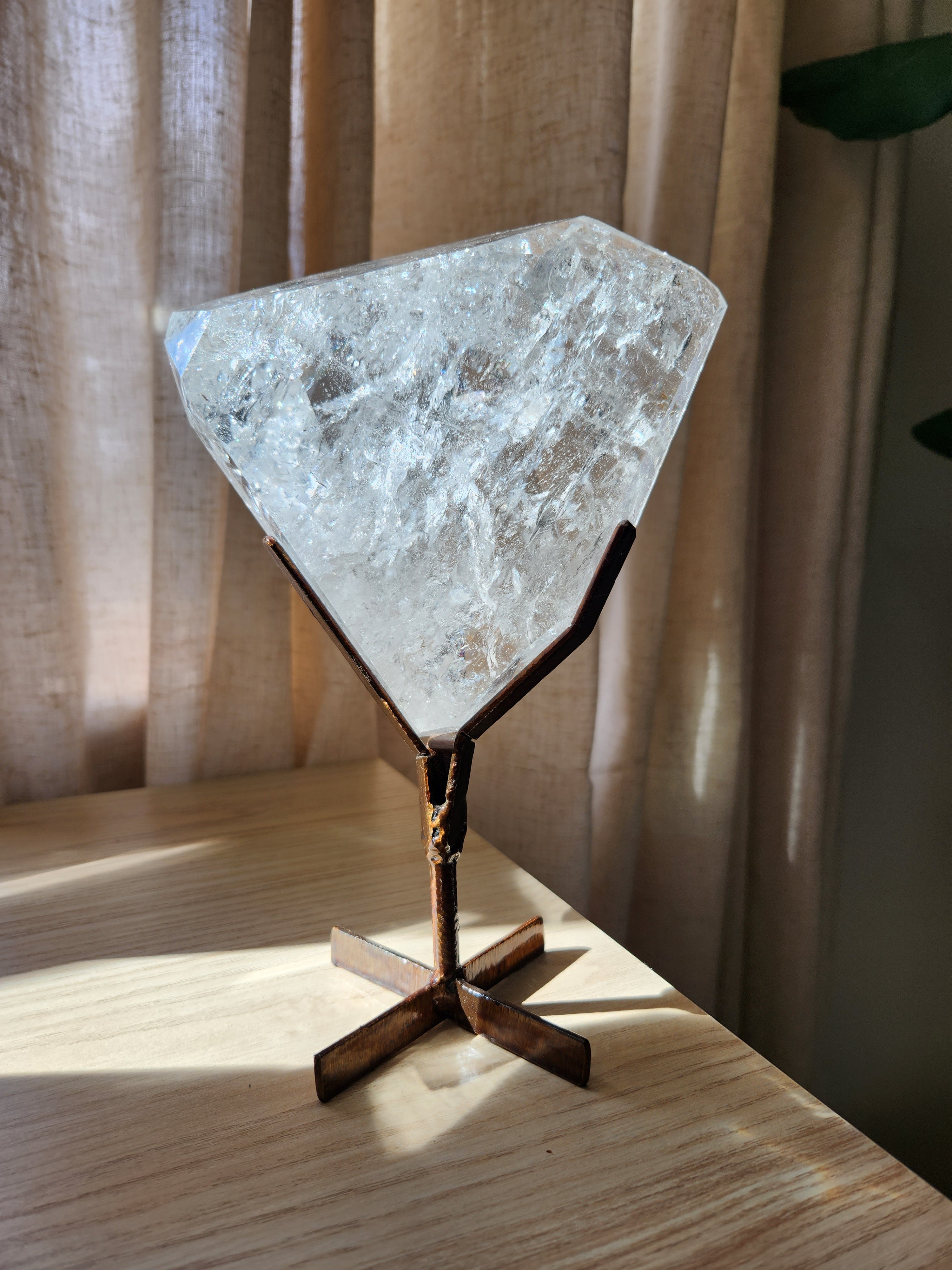 Lemurian Quartz on Stand 002
