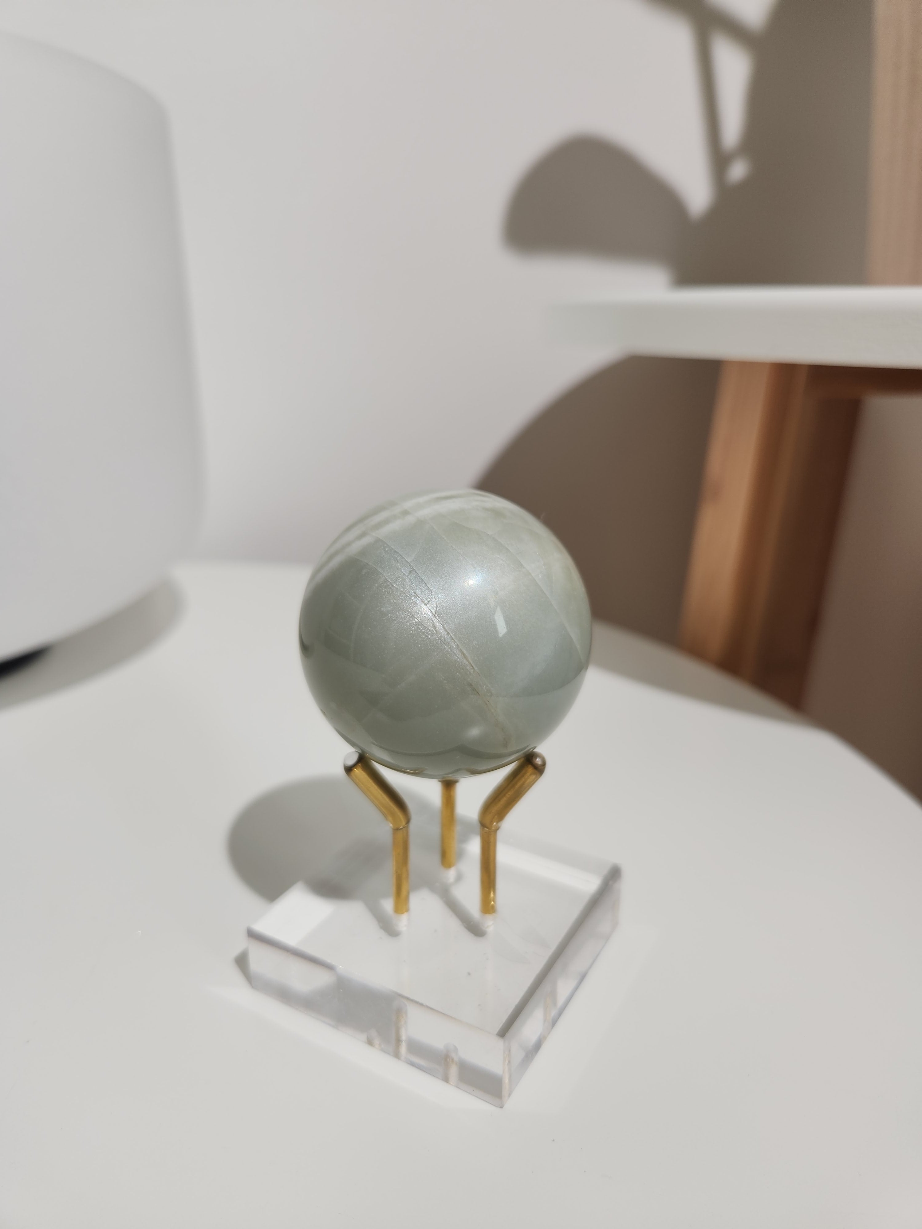 Green Moonstone Sphere 001