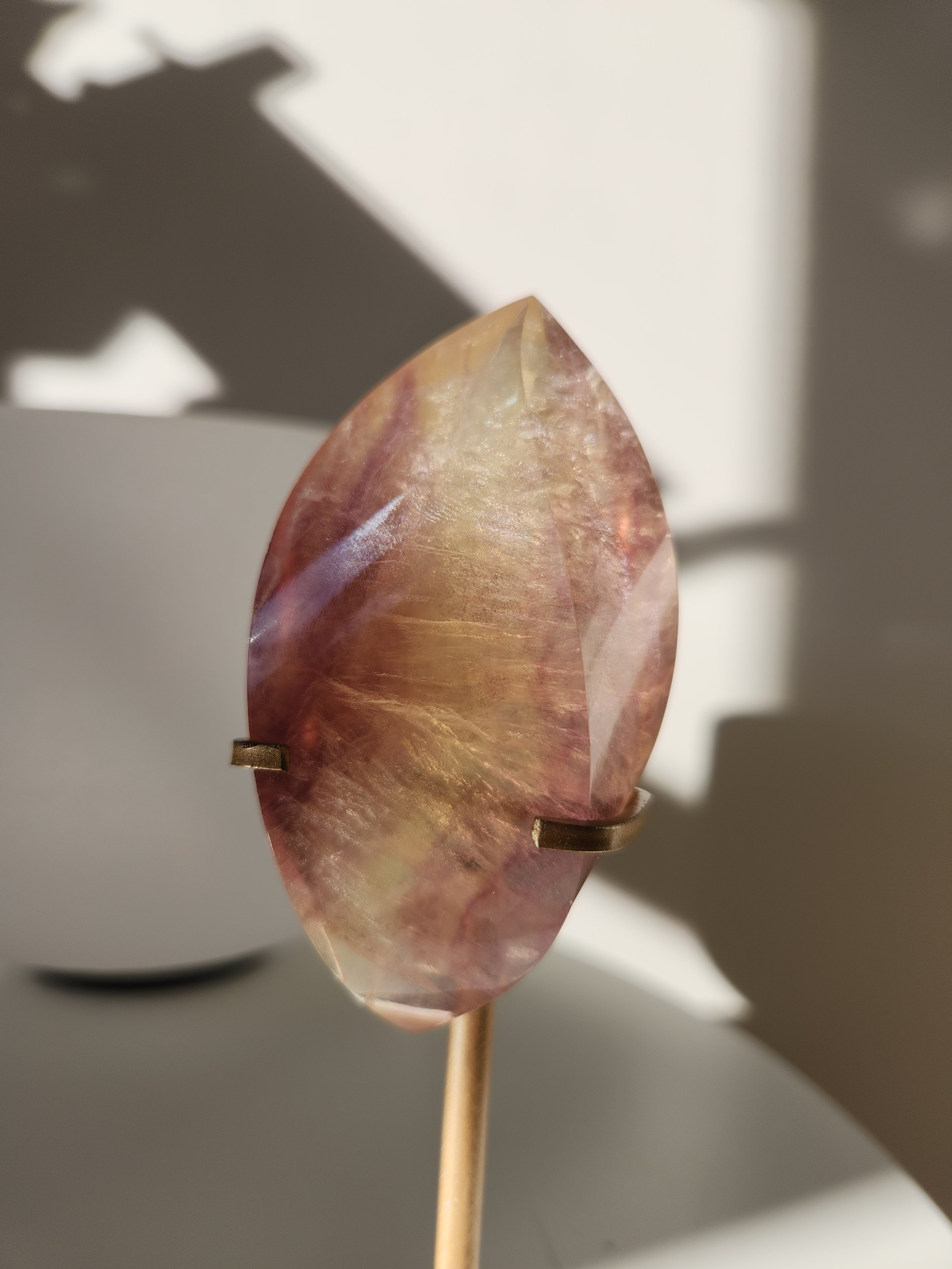 Fluorite Flame on Stand 001