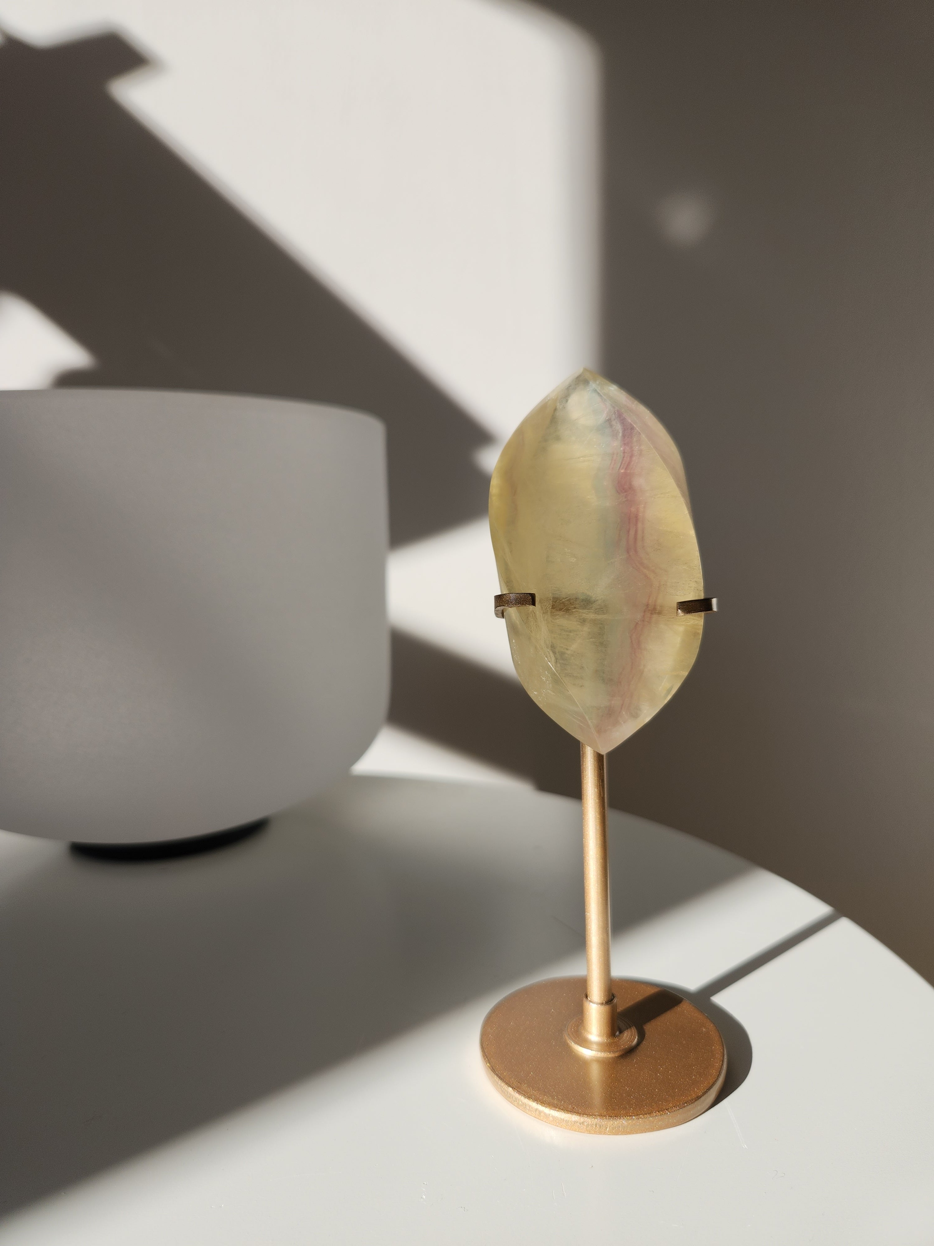 Fluorite Flame on Stand 002