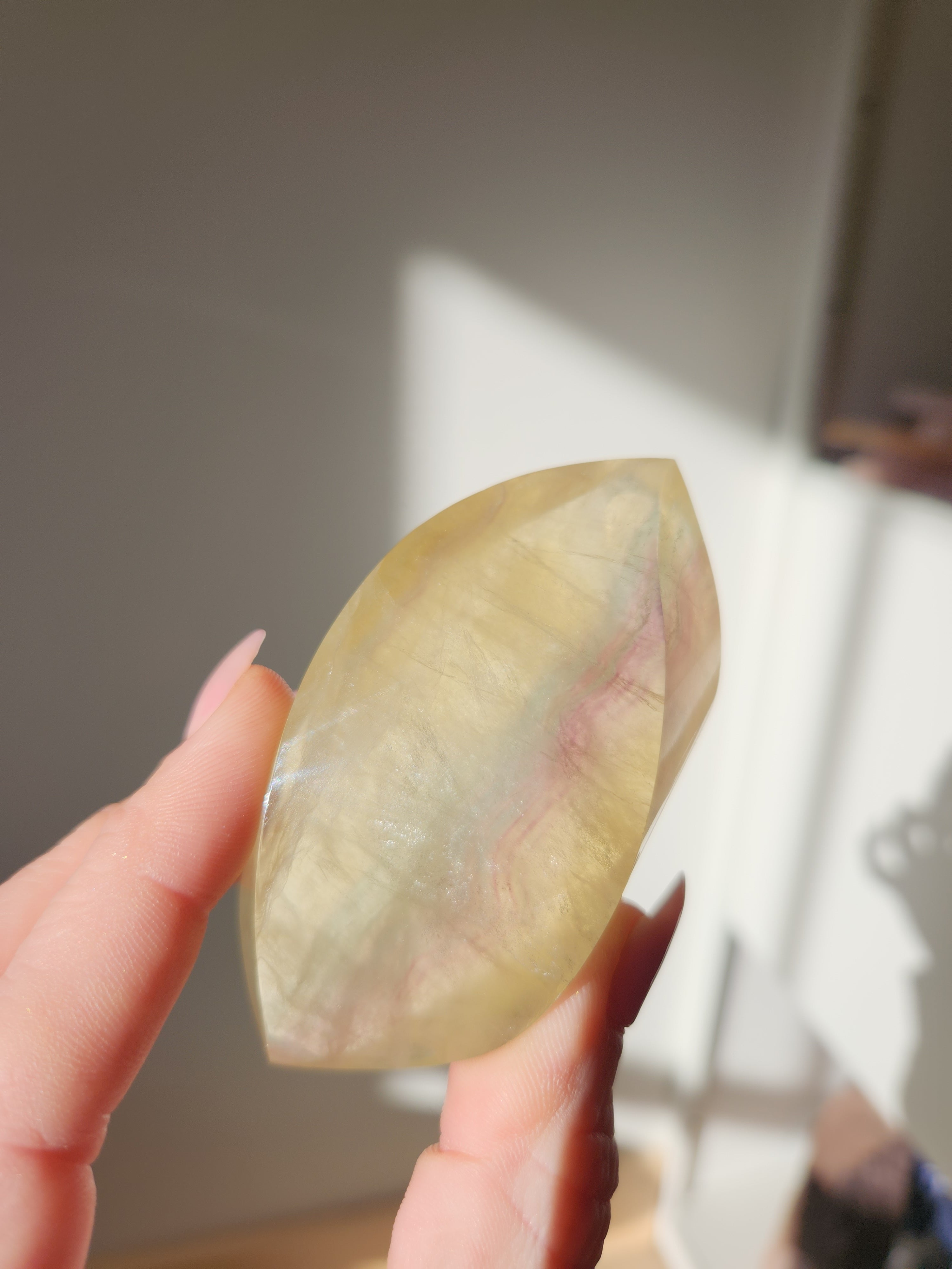 Fluorite Flame on Stand 002