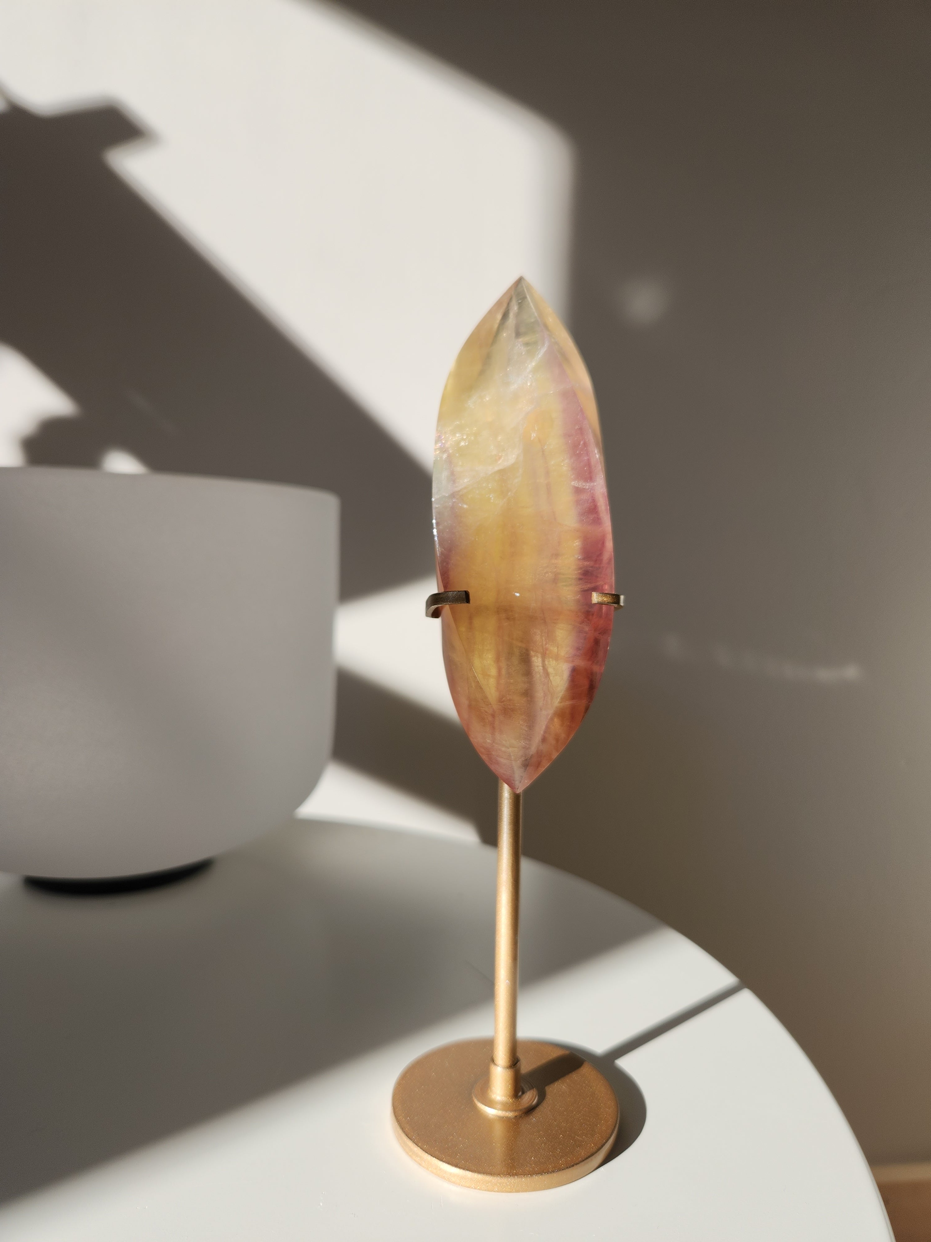 Fluorite Flame on Stand 003