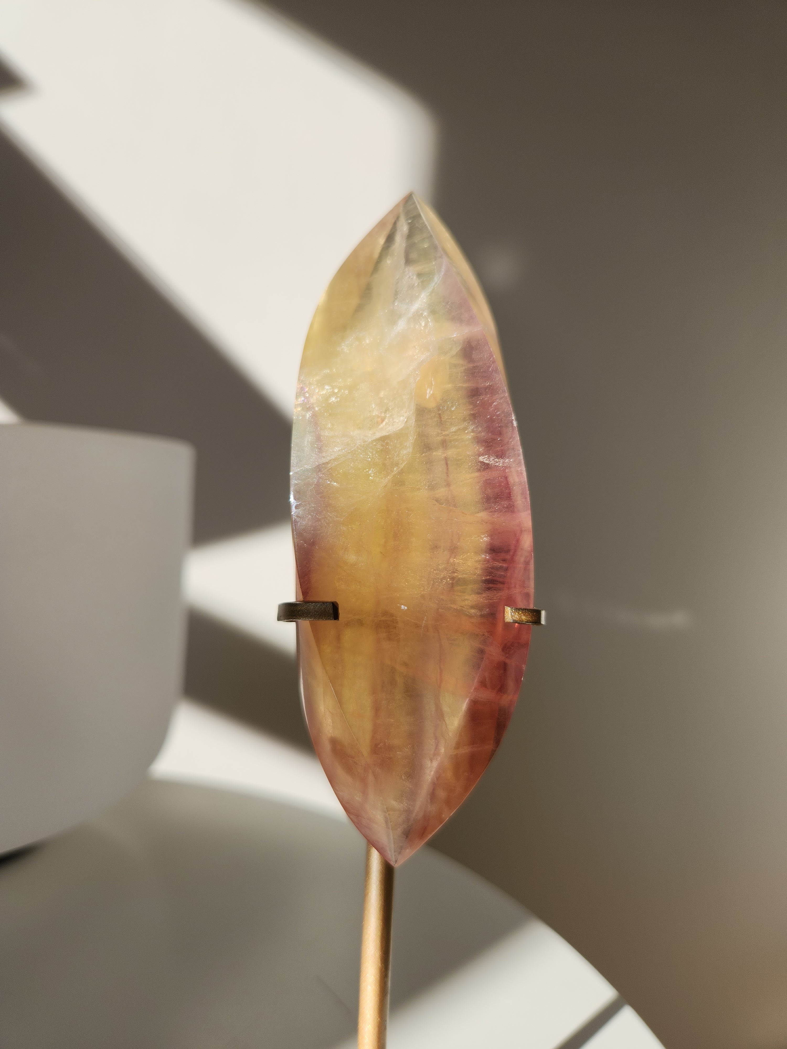 Fluorite Flame on Stand 003