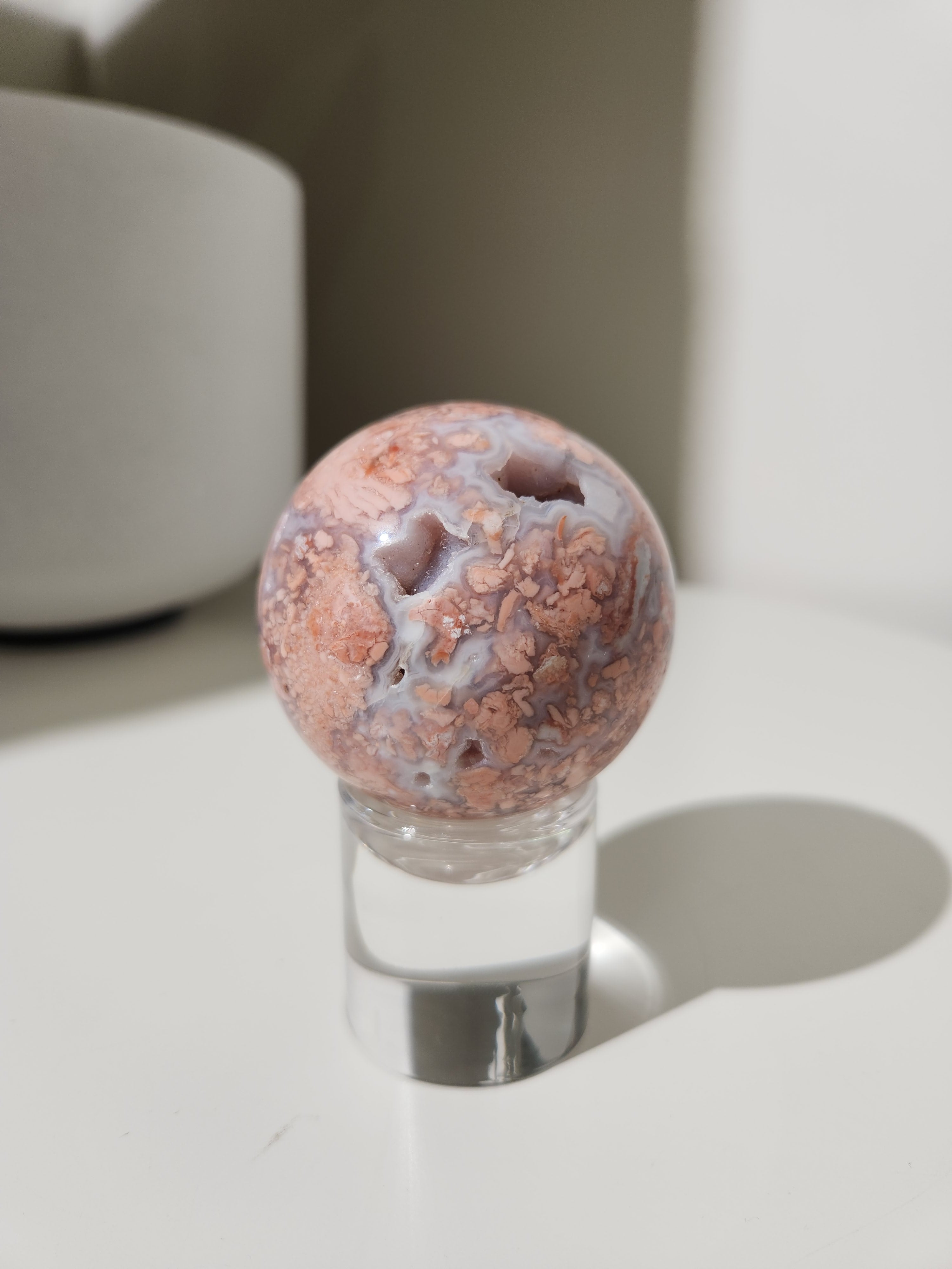 Pink Agate Sphere 001