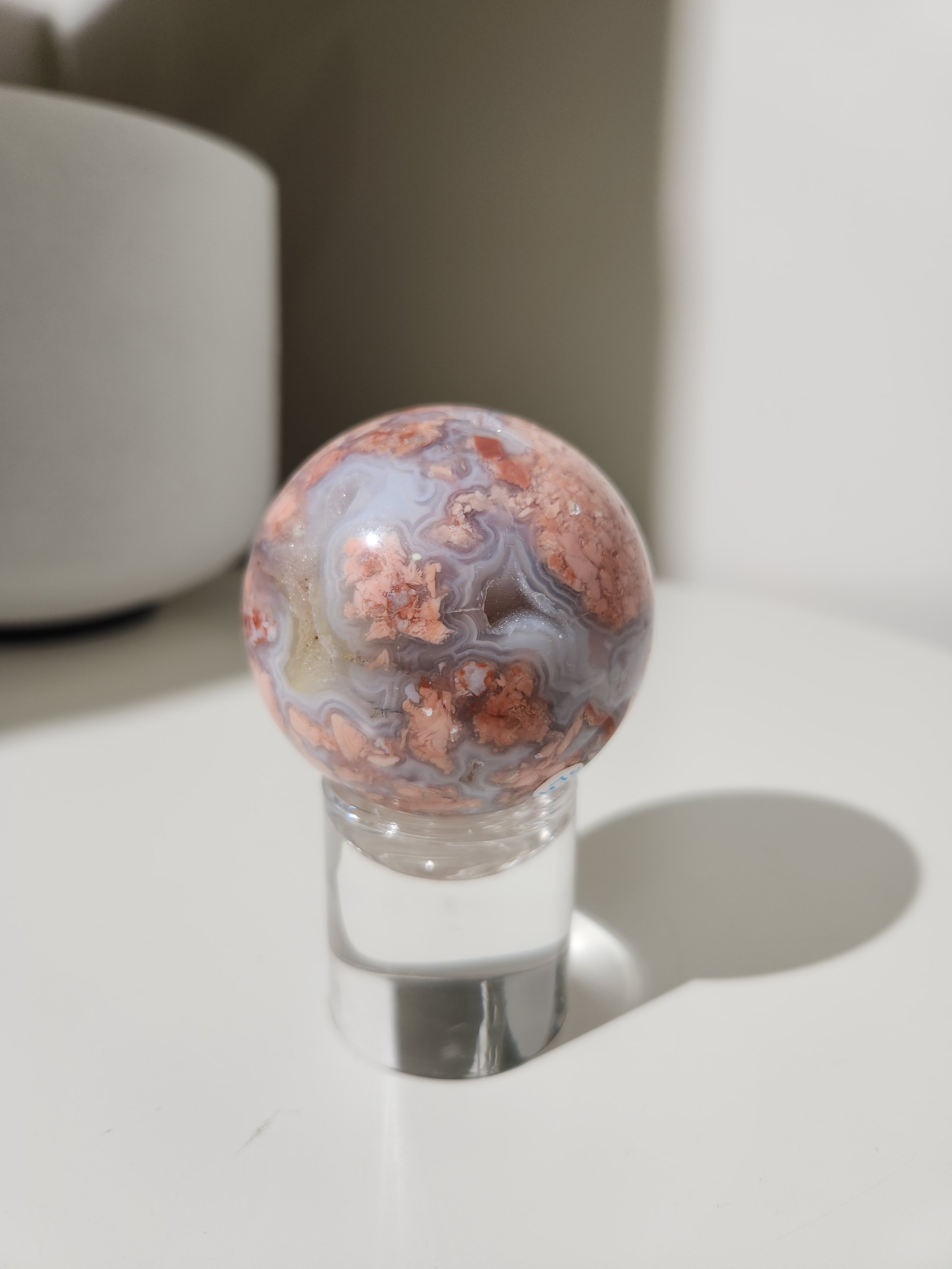Pink Agate Sphere 001