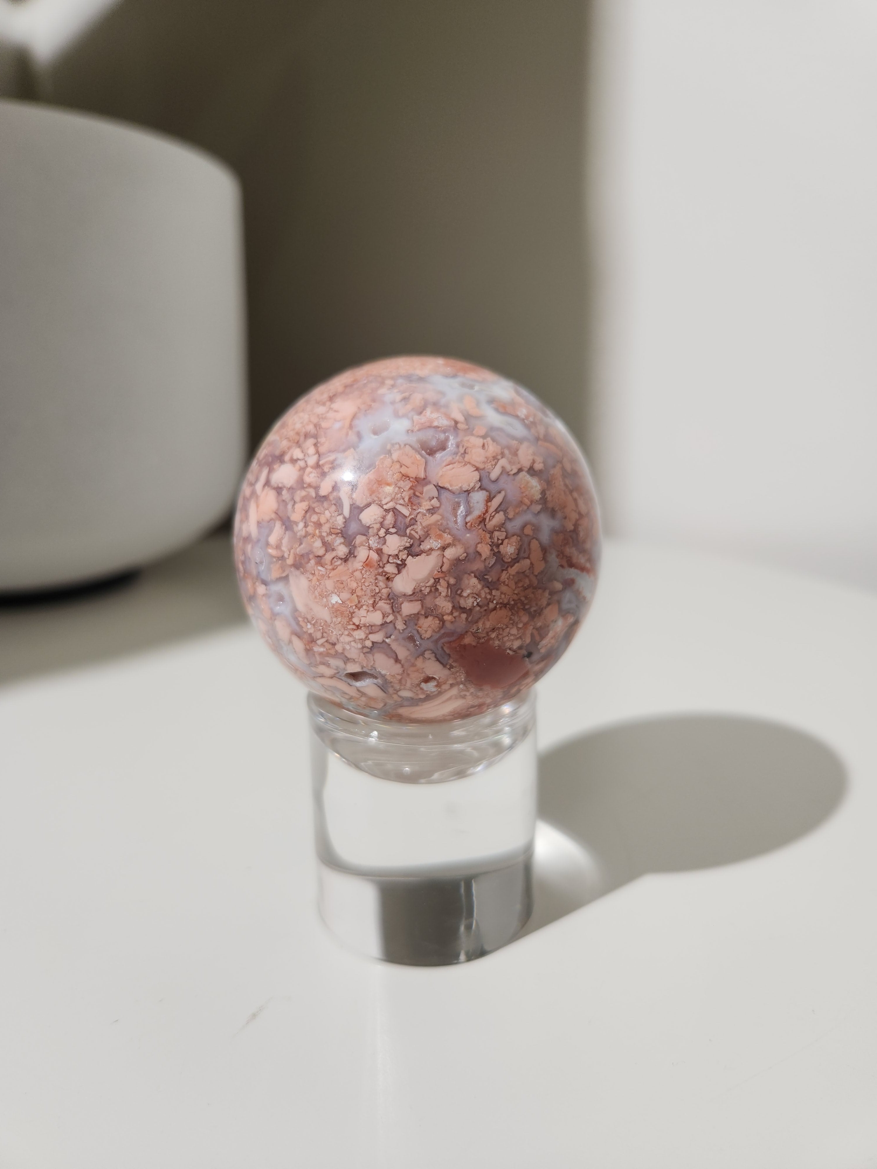 Pink Agate Sphere 001