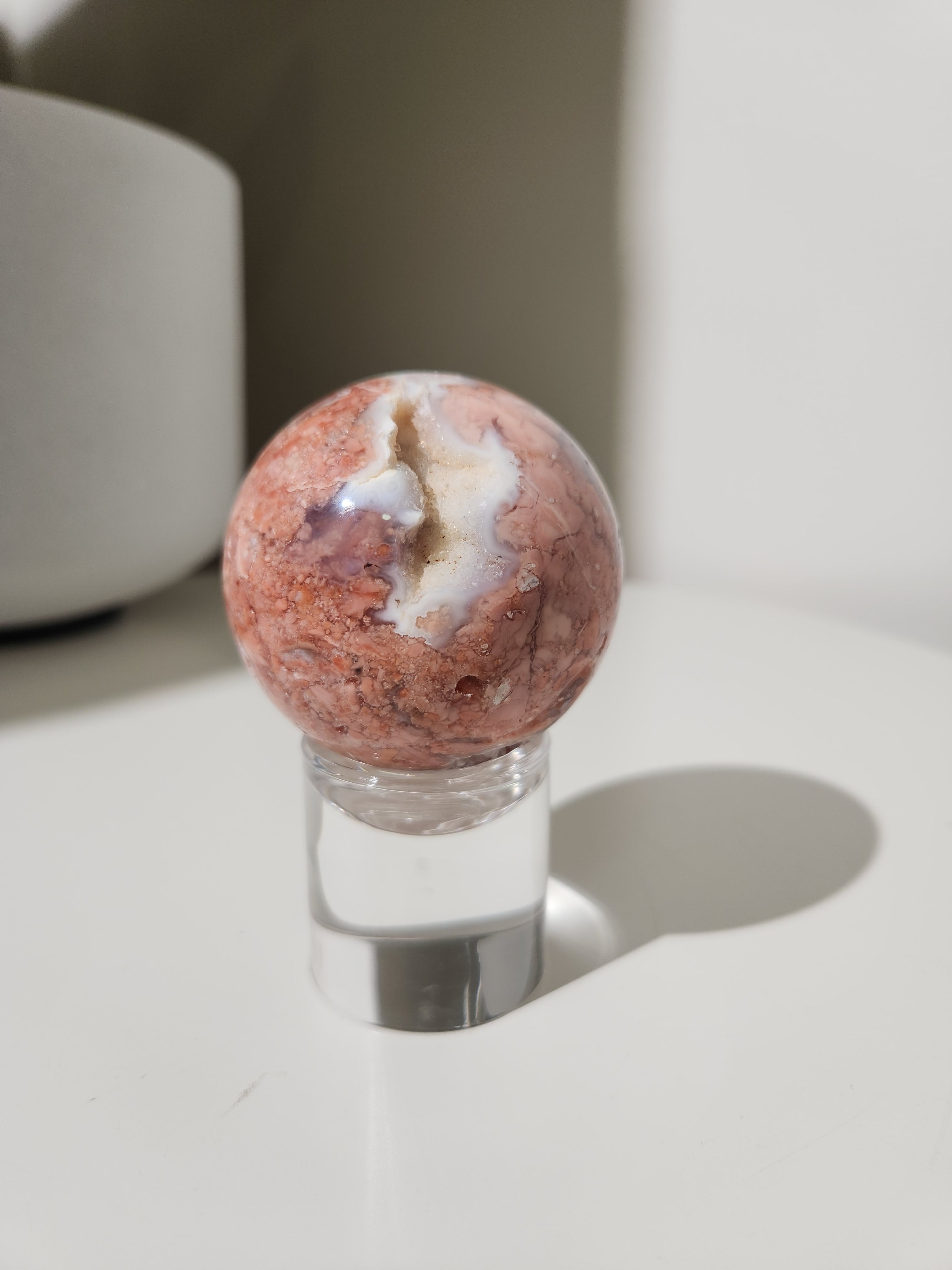 Pink Agate Sphere 002