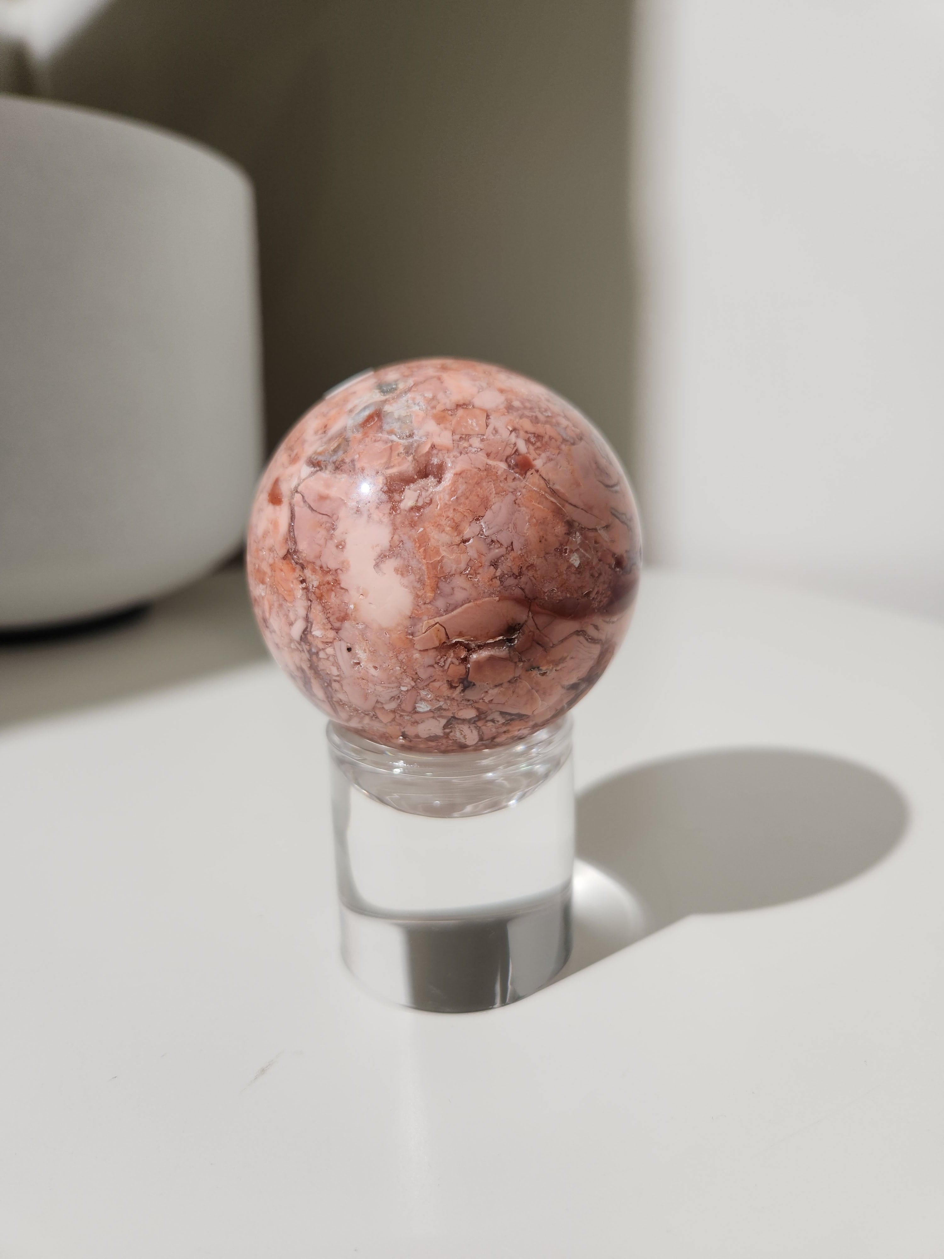 Pink Agate Sphere 002