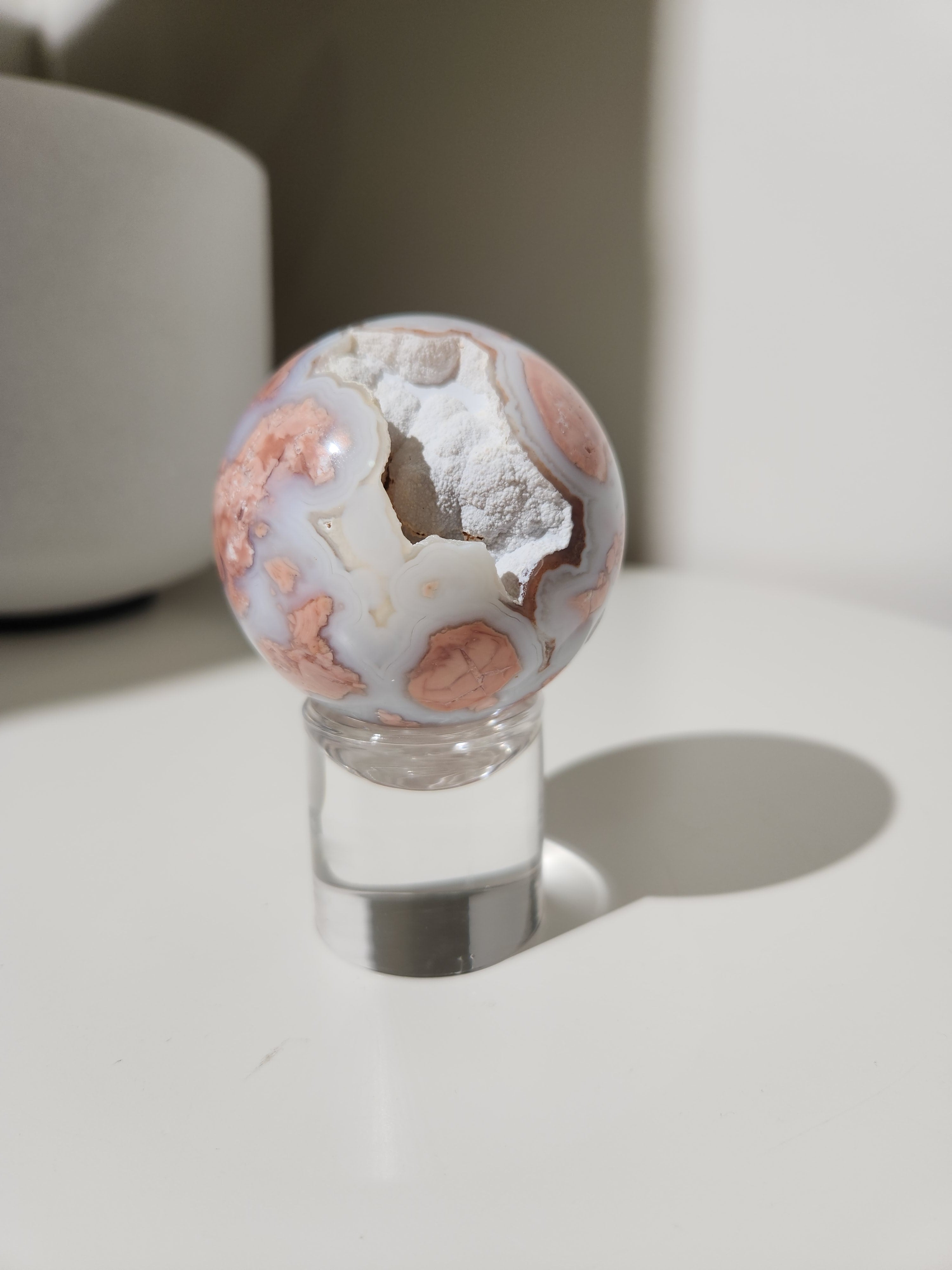 Pink Agate Sphere 004