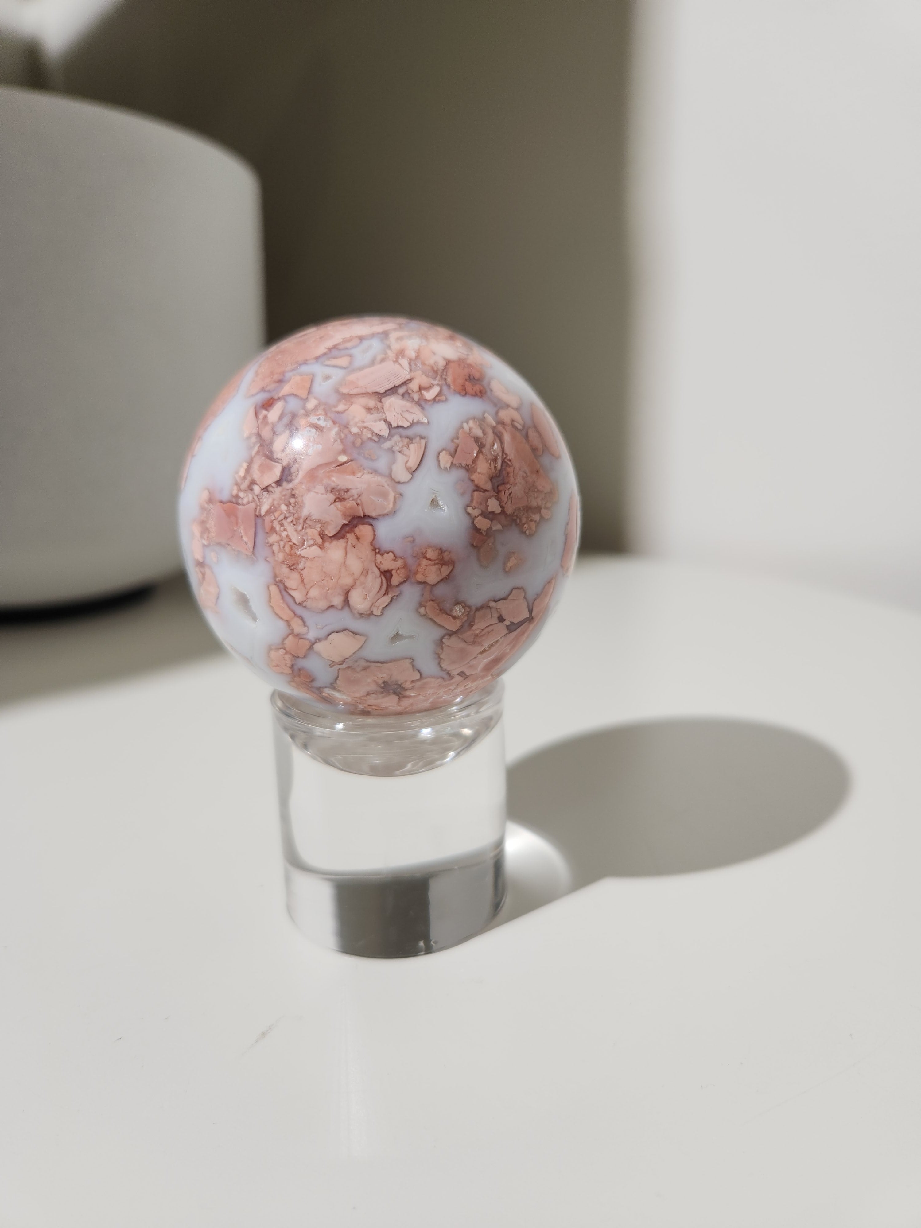 Pink Agate Sphere 004