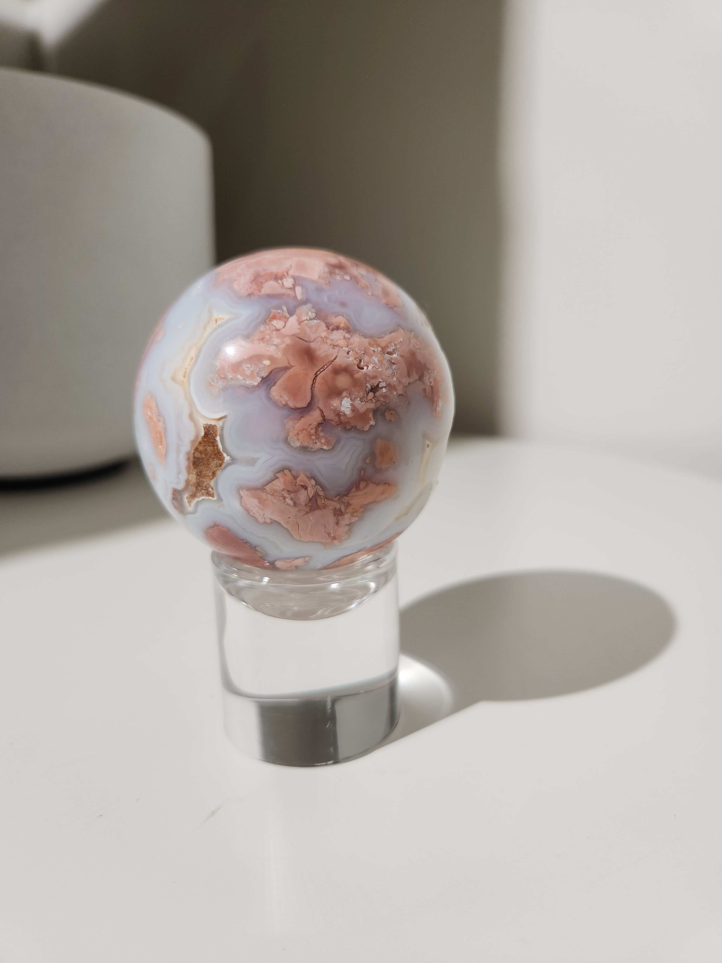 Pink Agate Sphere 004
