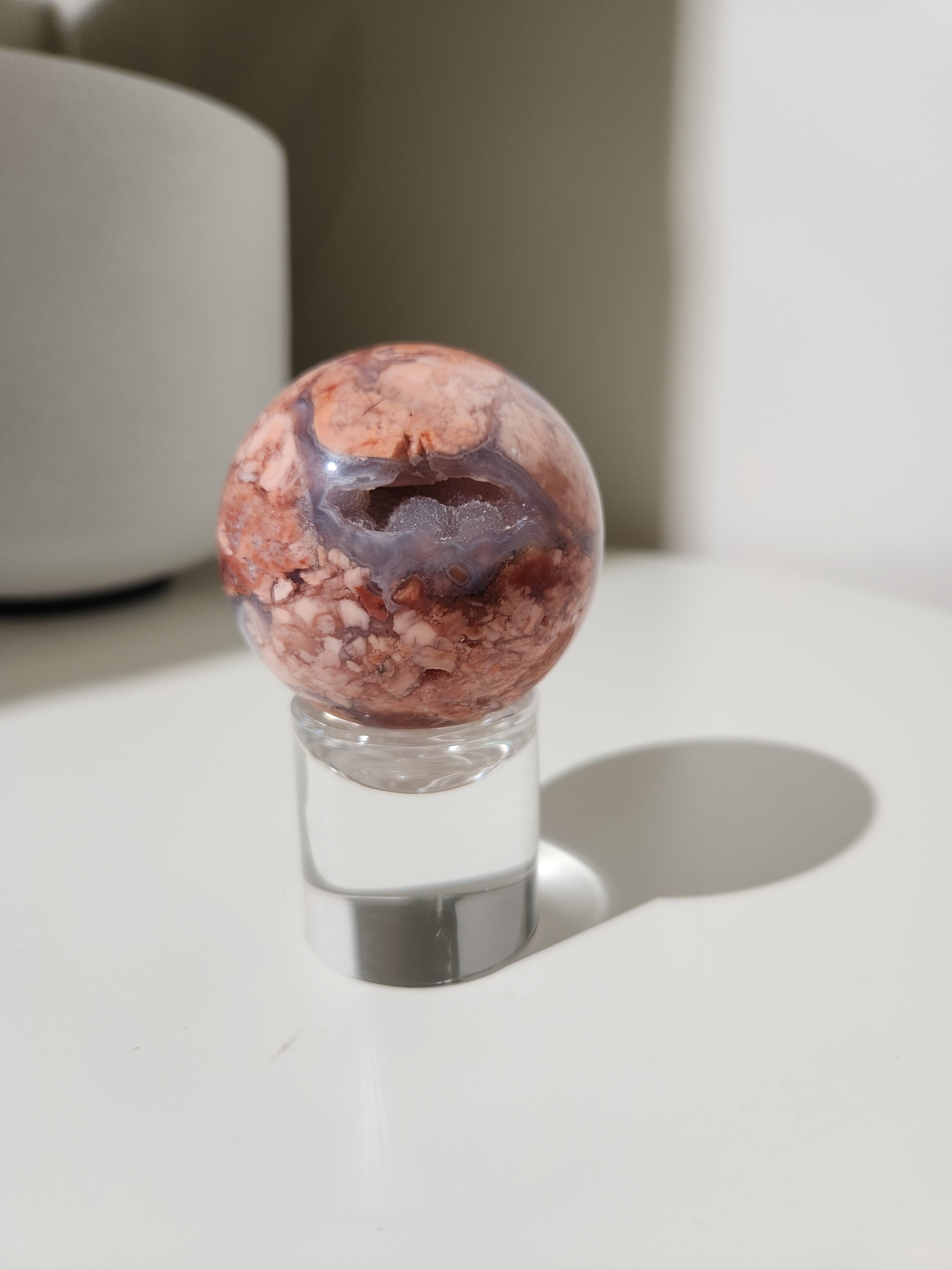 Pink Agate Sphere 005
