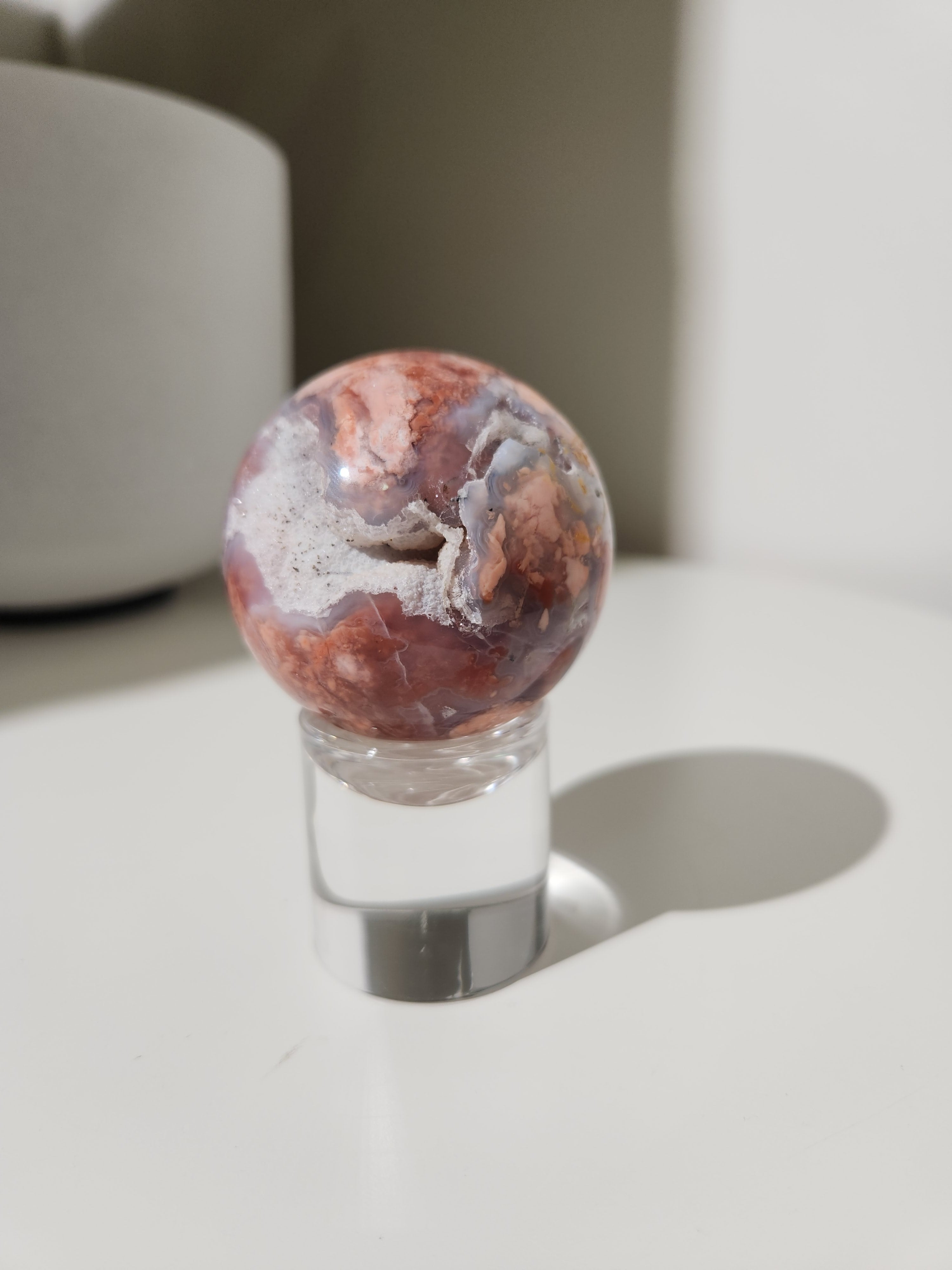 Pink Agate Sphere 005