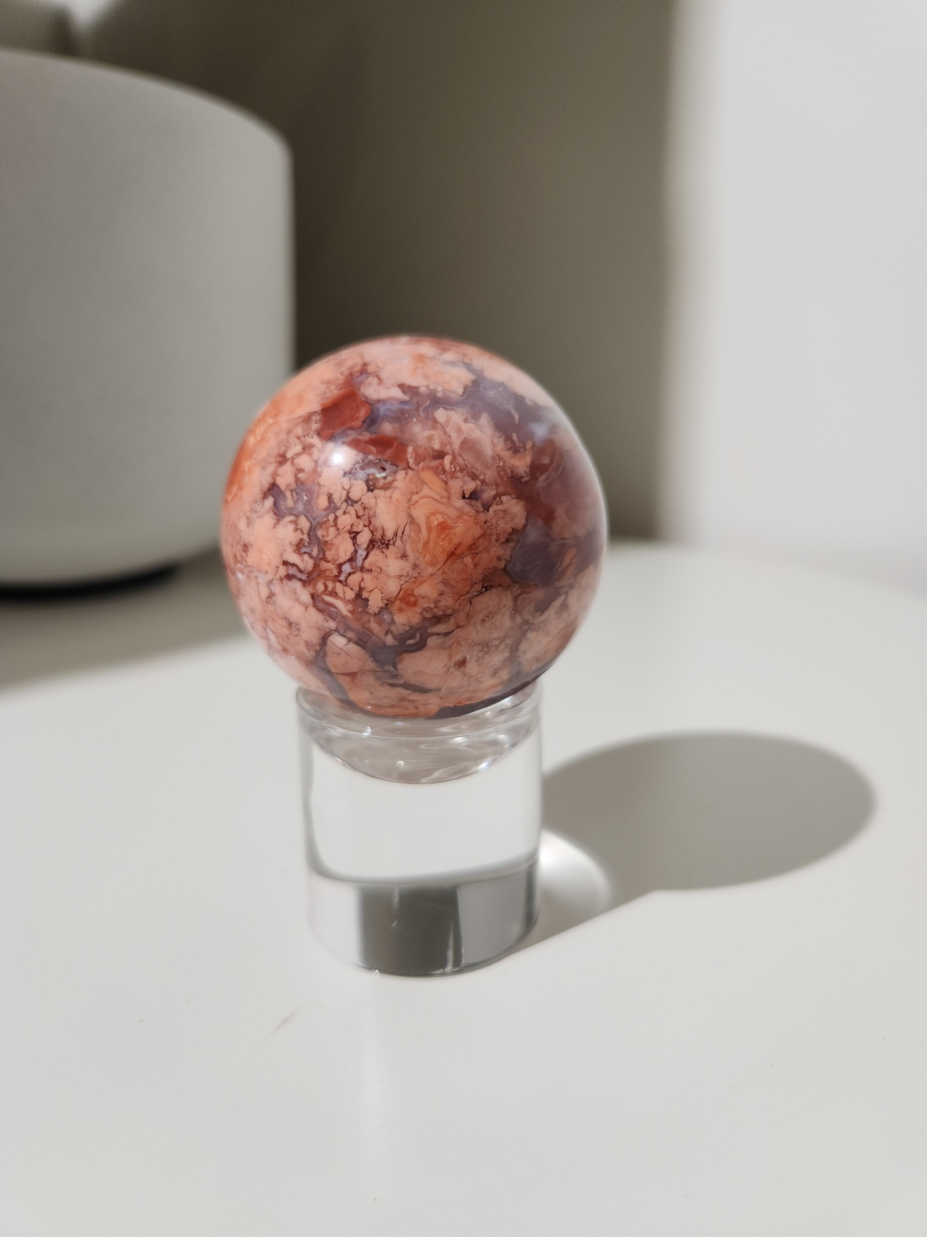 Pink Agate Sphere 005