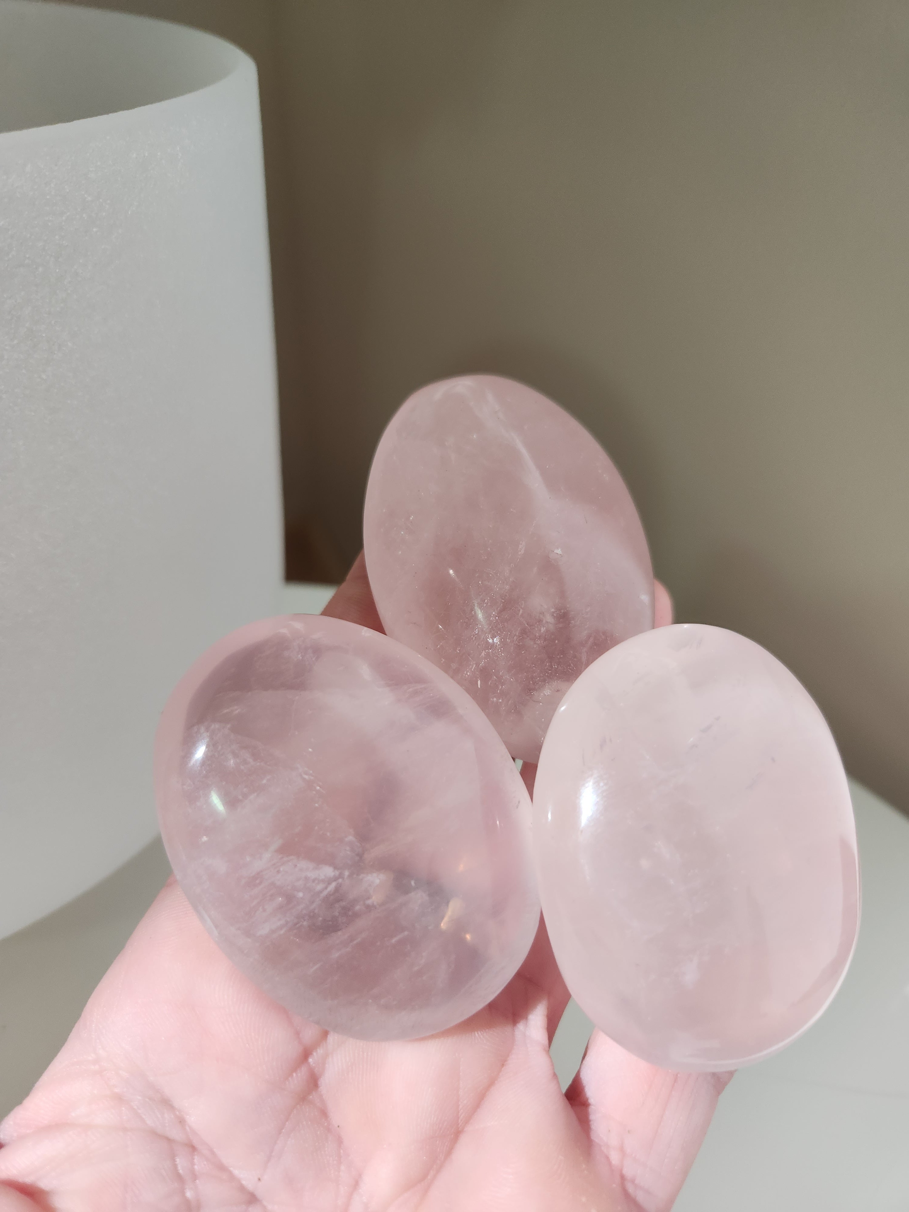 Star Rose Quartz Palmstone