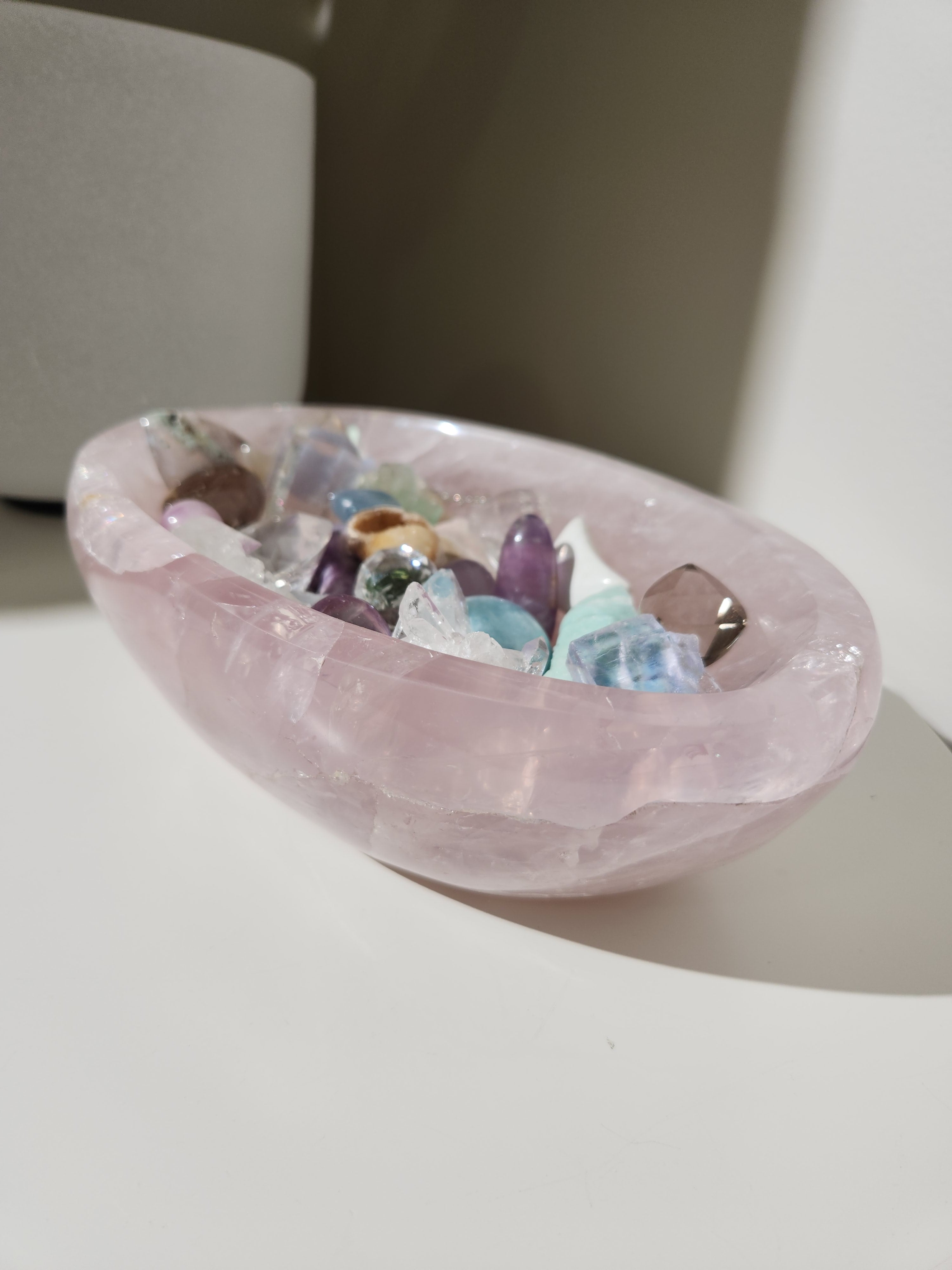 Rose Quartz Mini Filled Bowl