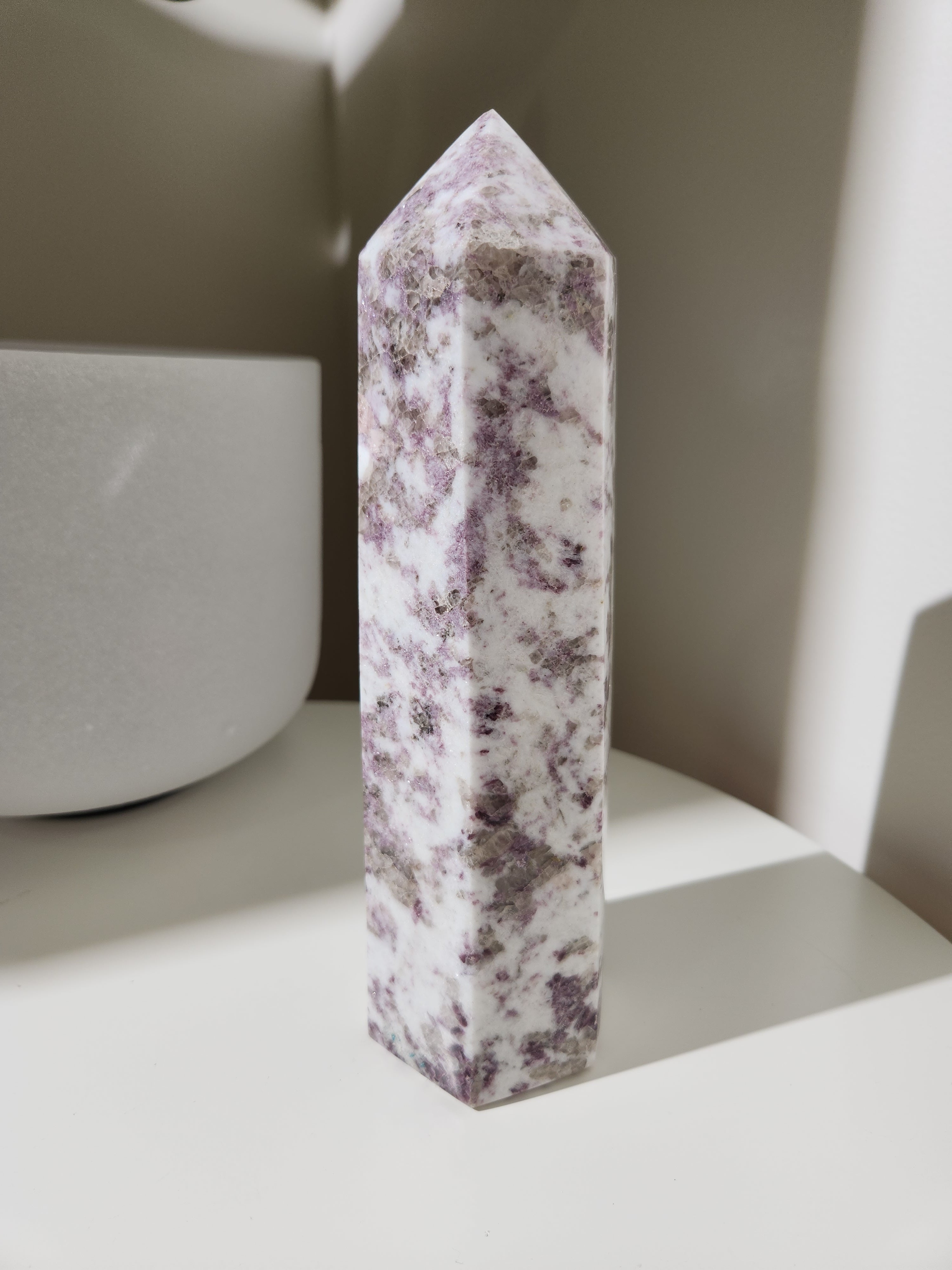 Lepidolite Tower 001