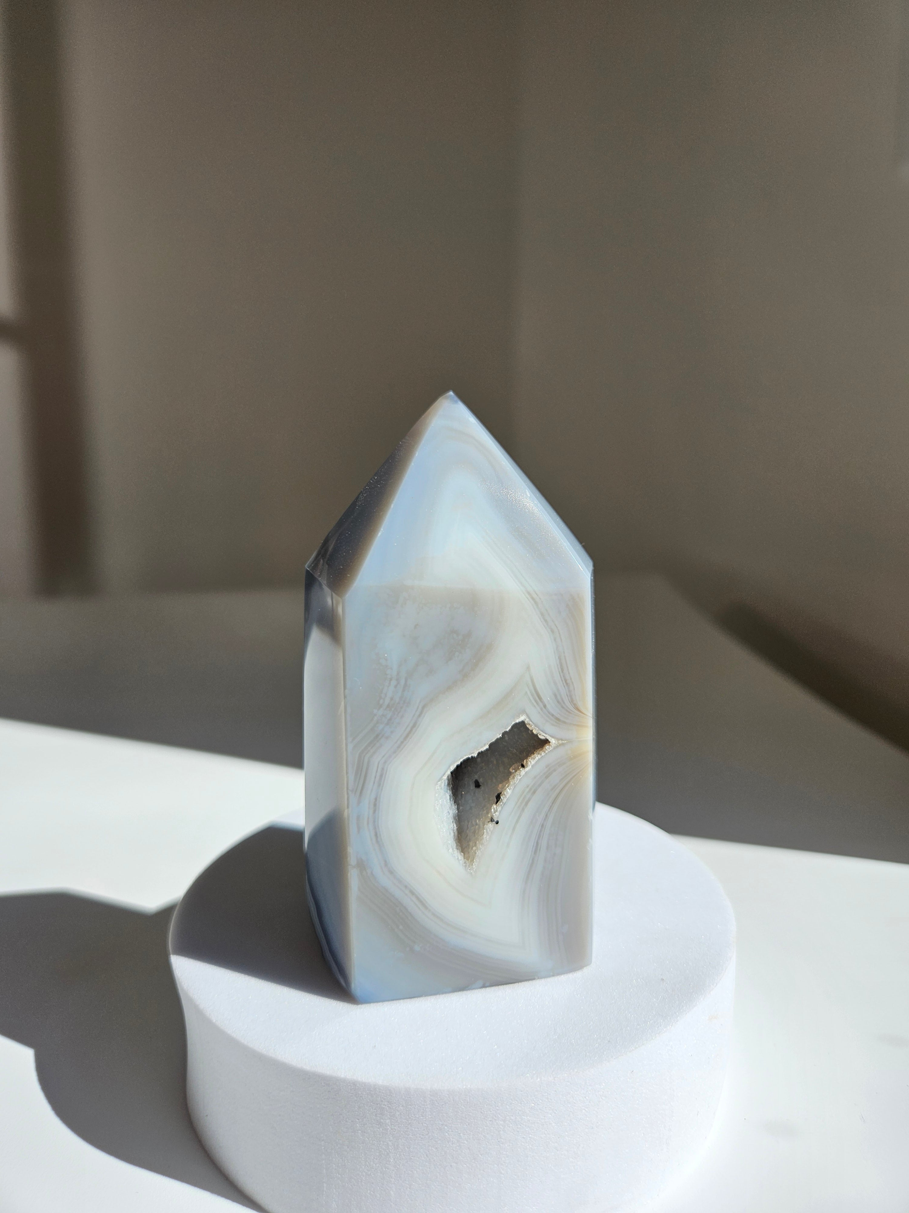 Druzy Agate Tower 001