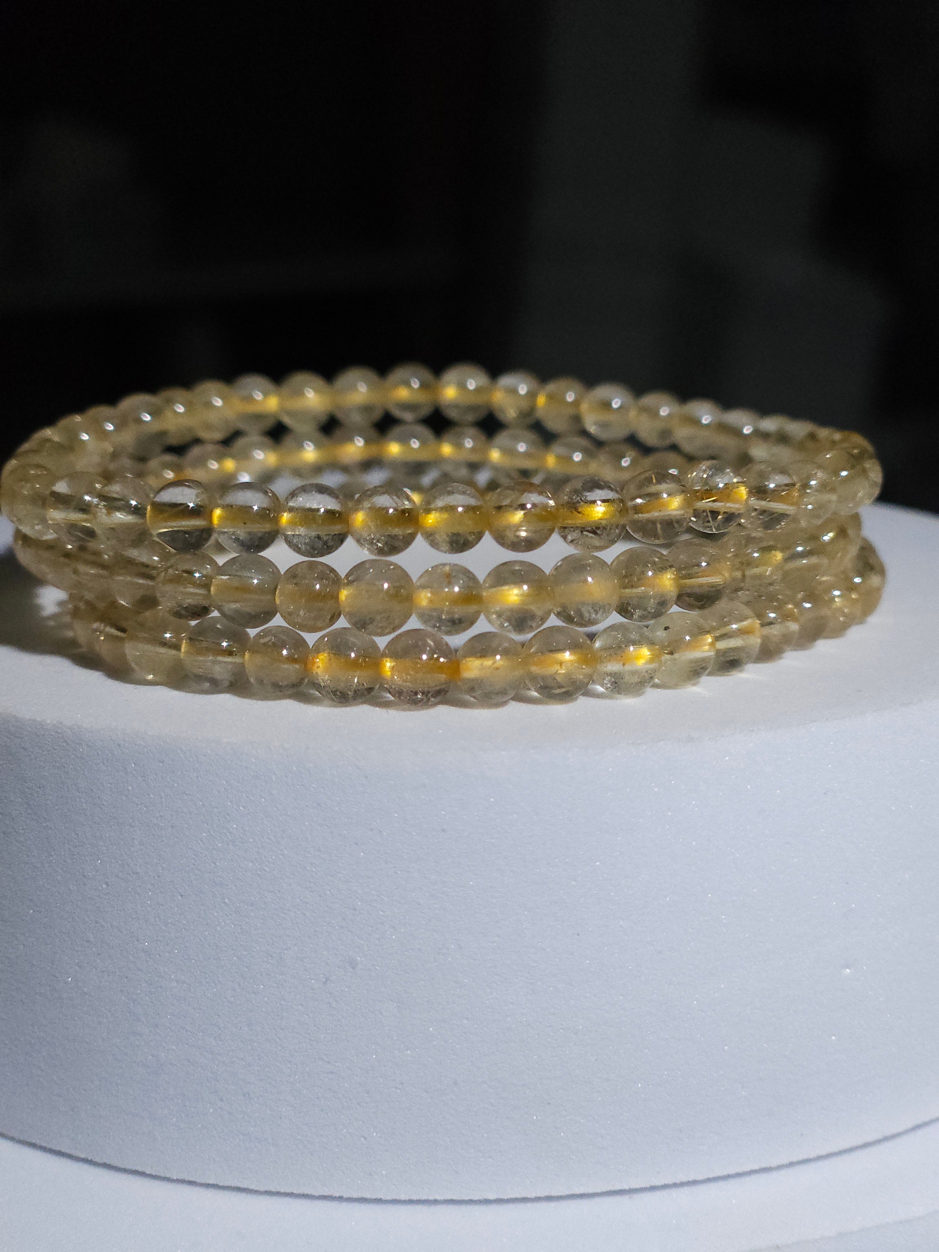 Rutile Quartz Bracelet | 4mm