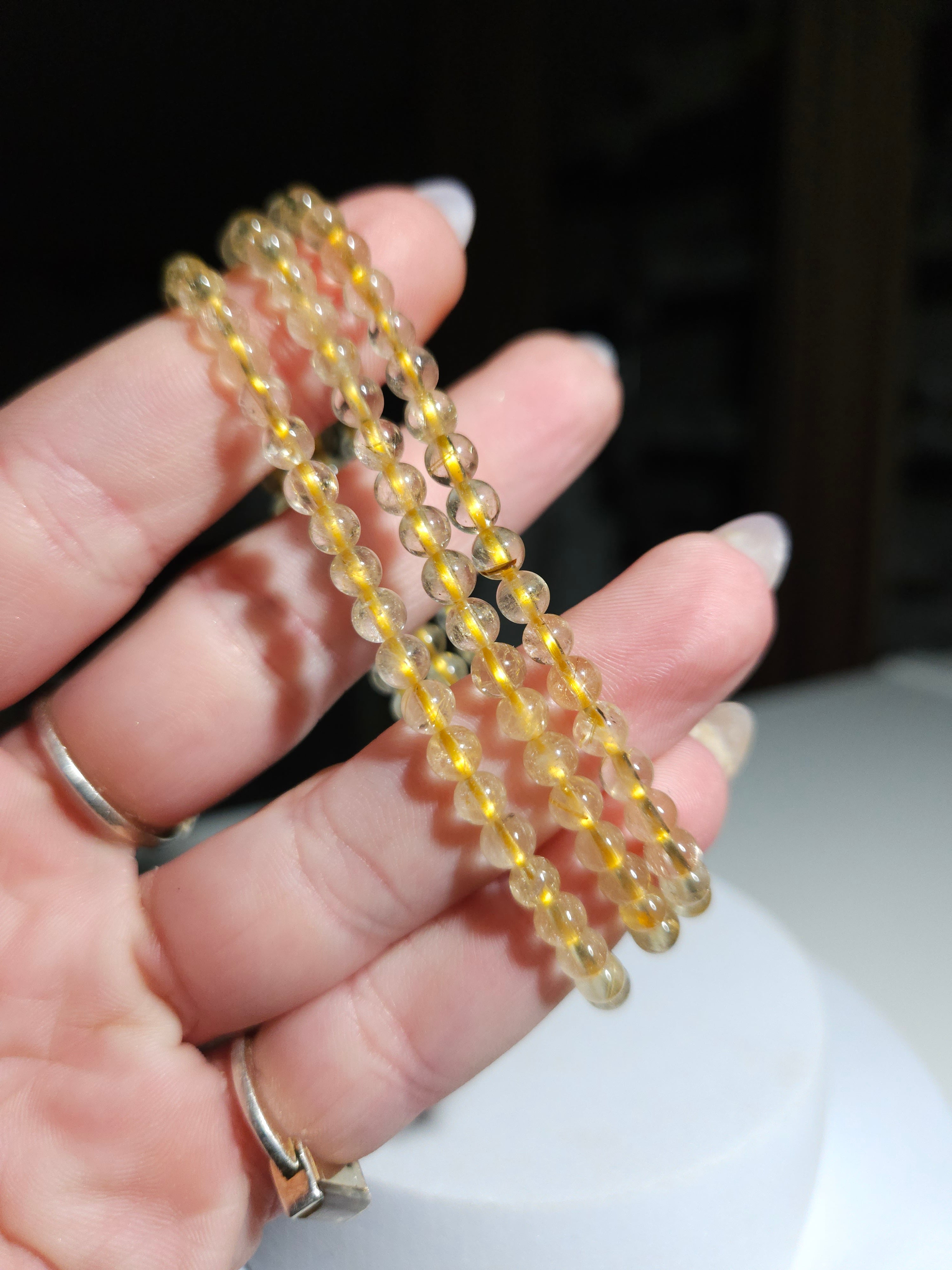 Rutile Quartz Bracelet | 4mm