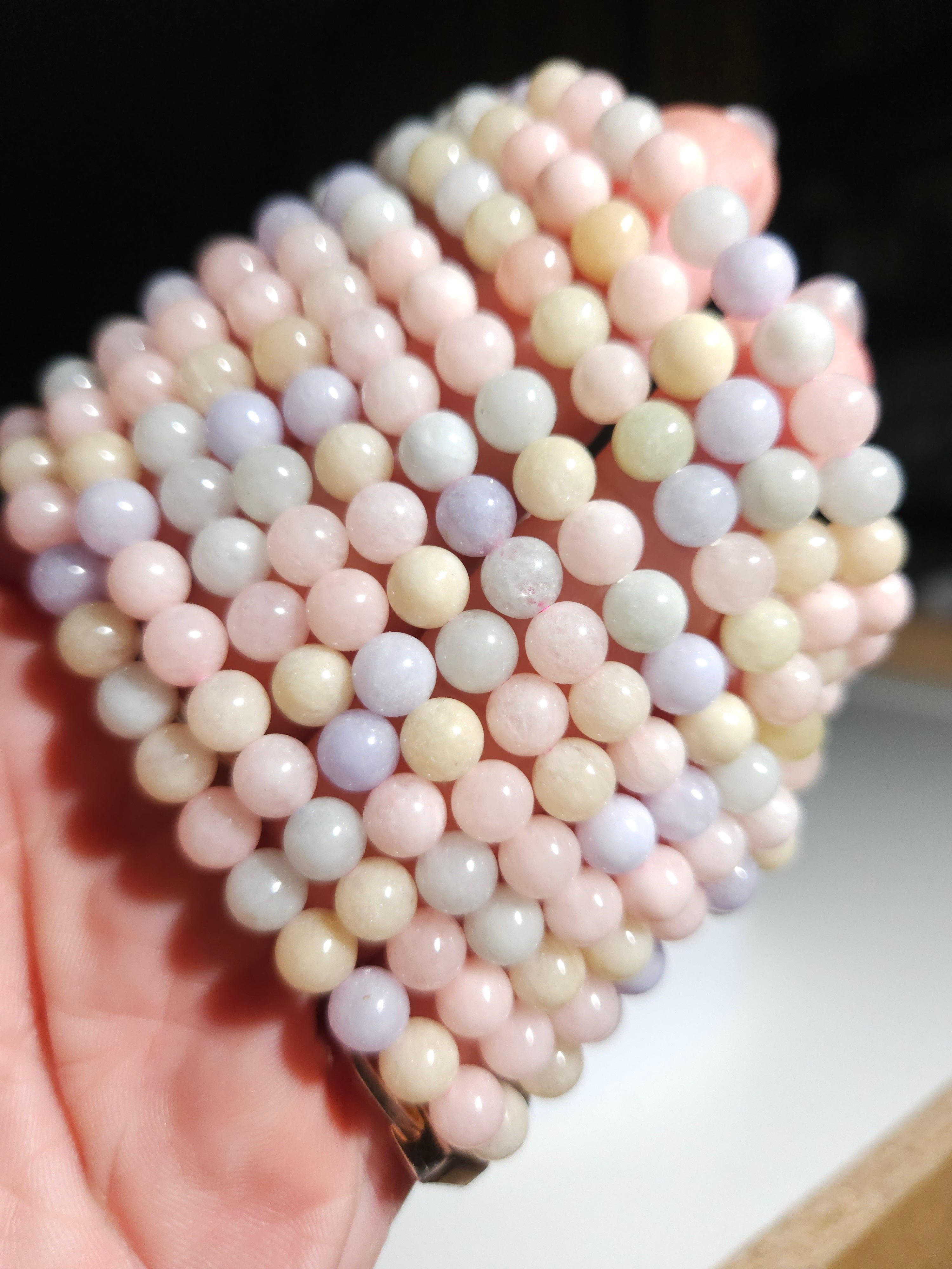 Aquamarine x Morganite bracelet | 6mm