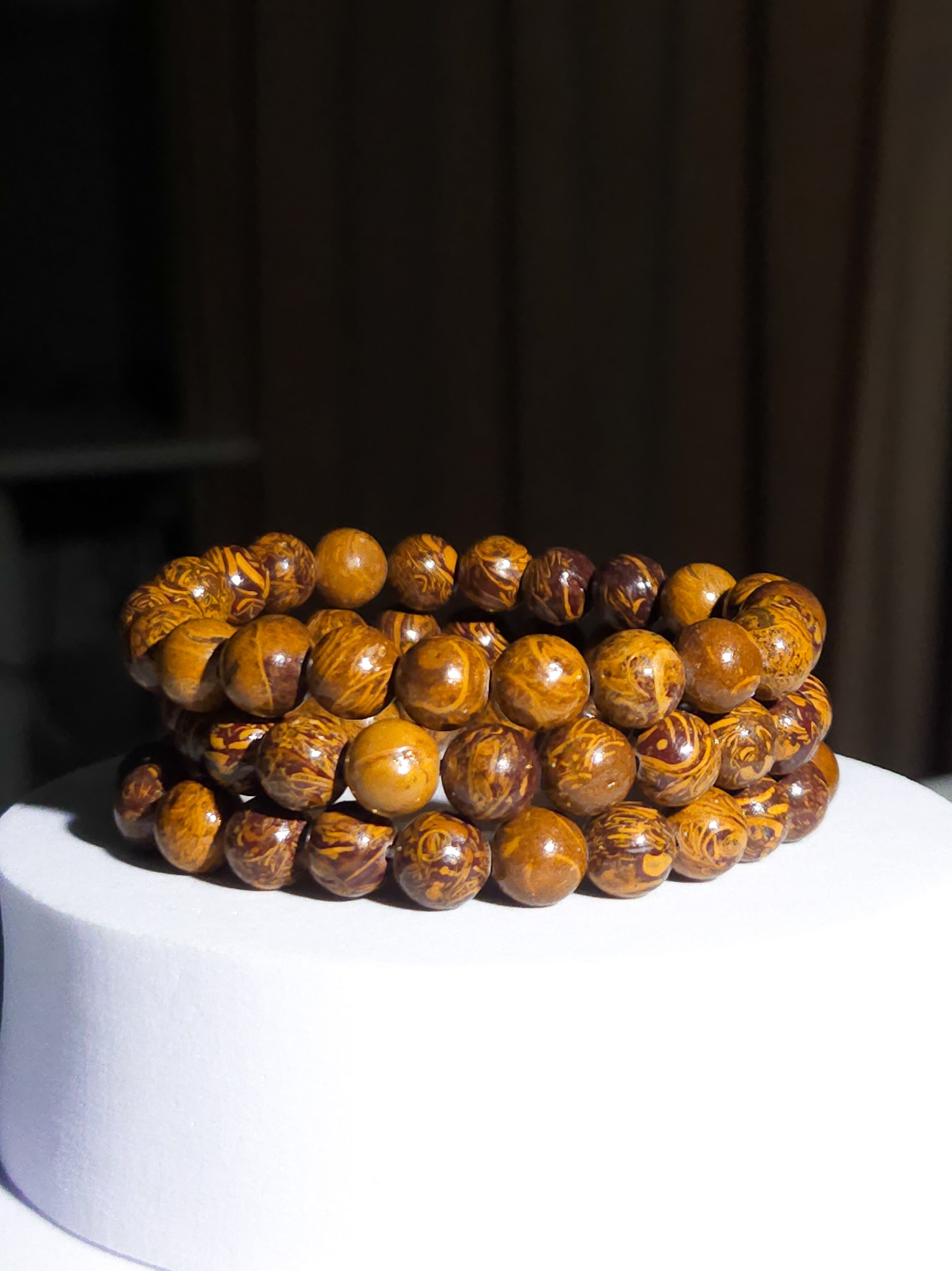 Calligraphy Jasper bracelet | 8mm